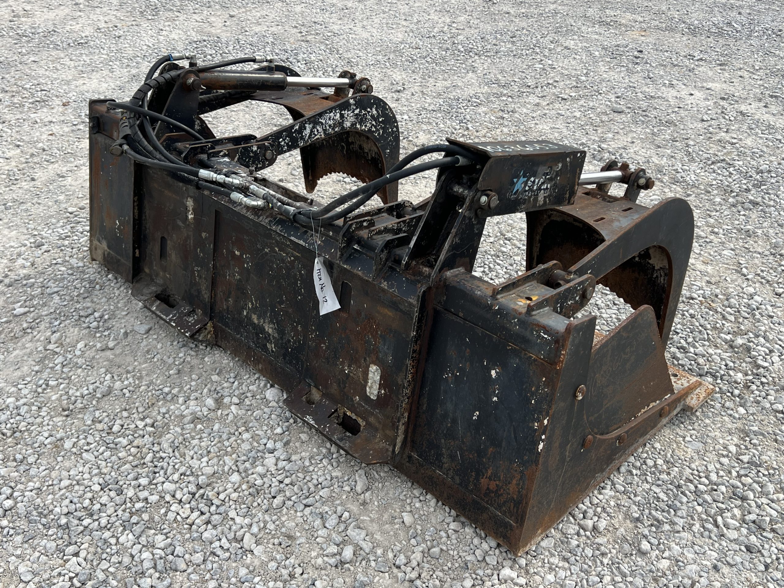 2022 Star 72" Heavy Duty Solid Bottom Grapple Bucket Fits Skid Steer 175-72 USA - Image 5