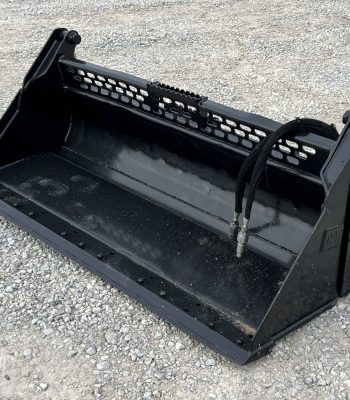 CAT 72" 4-IN-1 Combination Smooth Bucket Attachment Fits Skid Steer Quick Attach