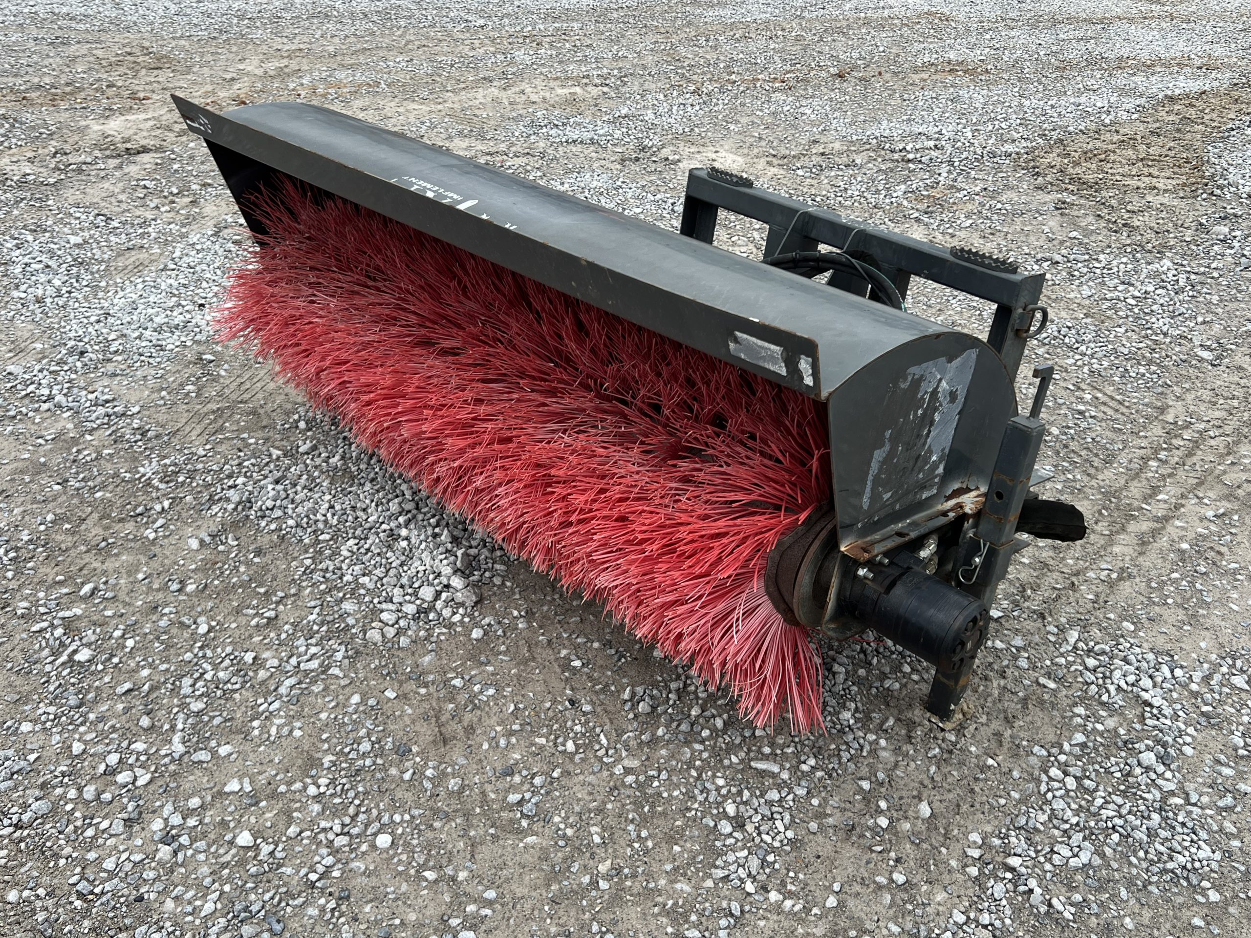 IronCraft Titan 72" Hydraulic Angle Sweeper Broom Attachment Skid Steer 14 Pin