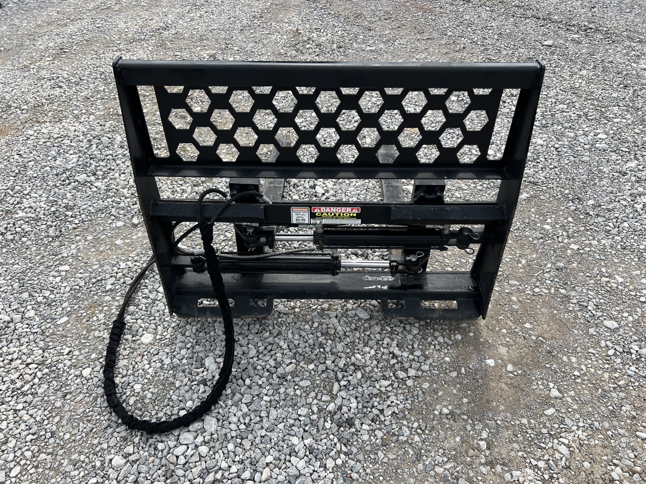 48" Hydraulic Pallet Forks Fork Positioner Fits Skid Steer Tractor Quick Attach - Image 6