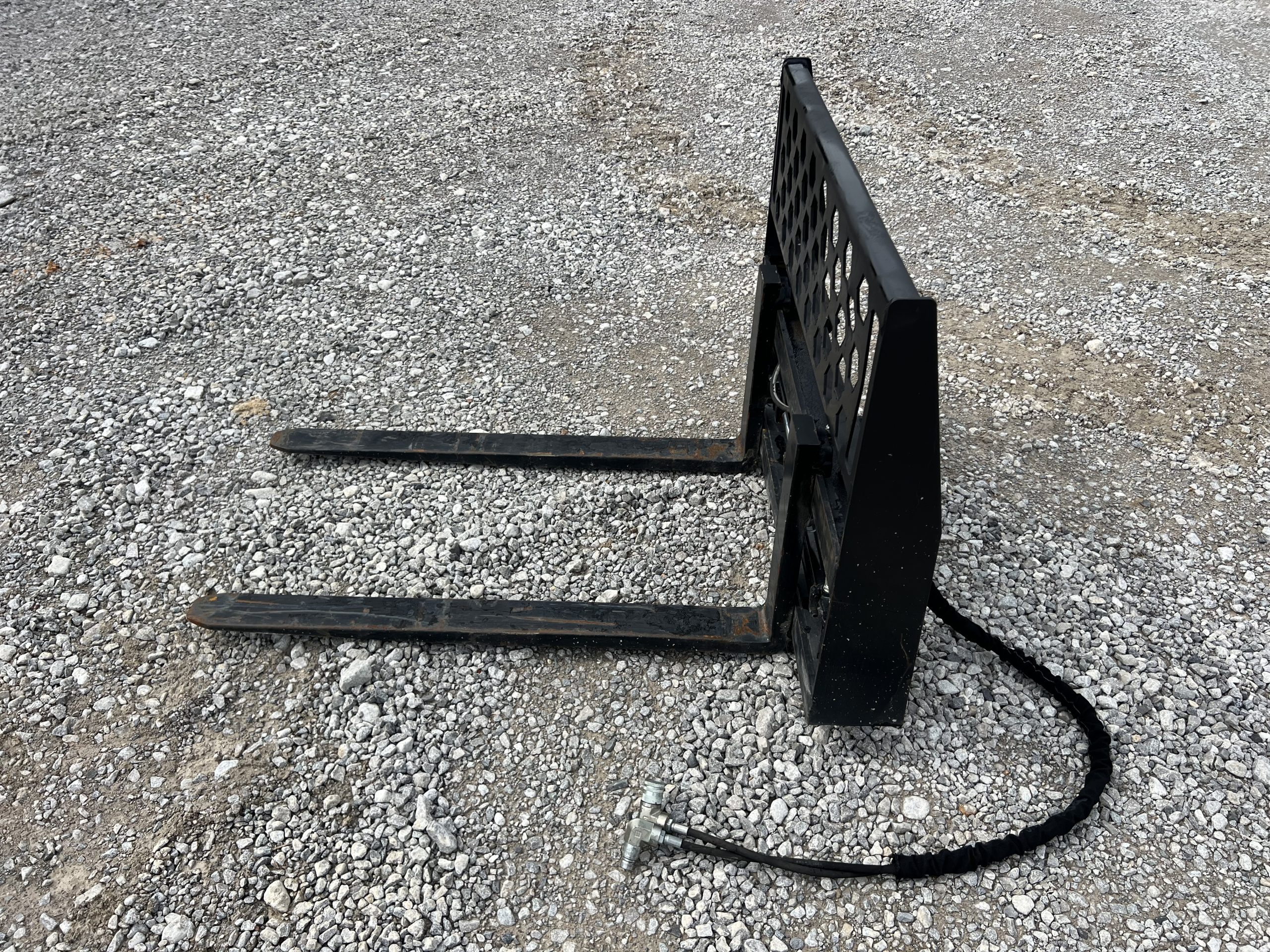 48" Hydraulic Pallet Forks Fork Positioner Fits Skid Steer Tractor Quick Attach - Image 8