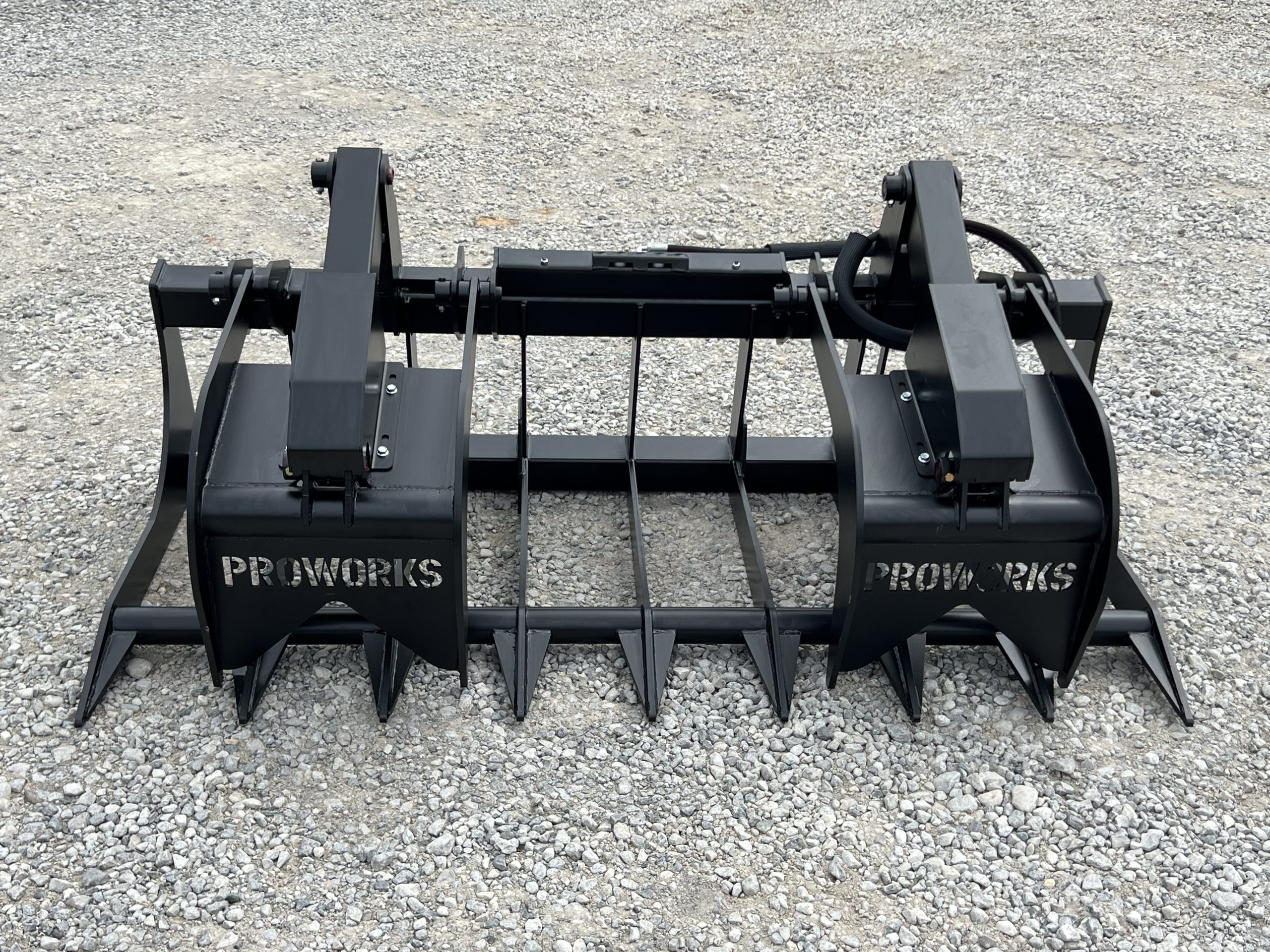 80" Extreme Duty Root Rake Grapple Attachment Fits Skid Steer Quick Attach - Image 3