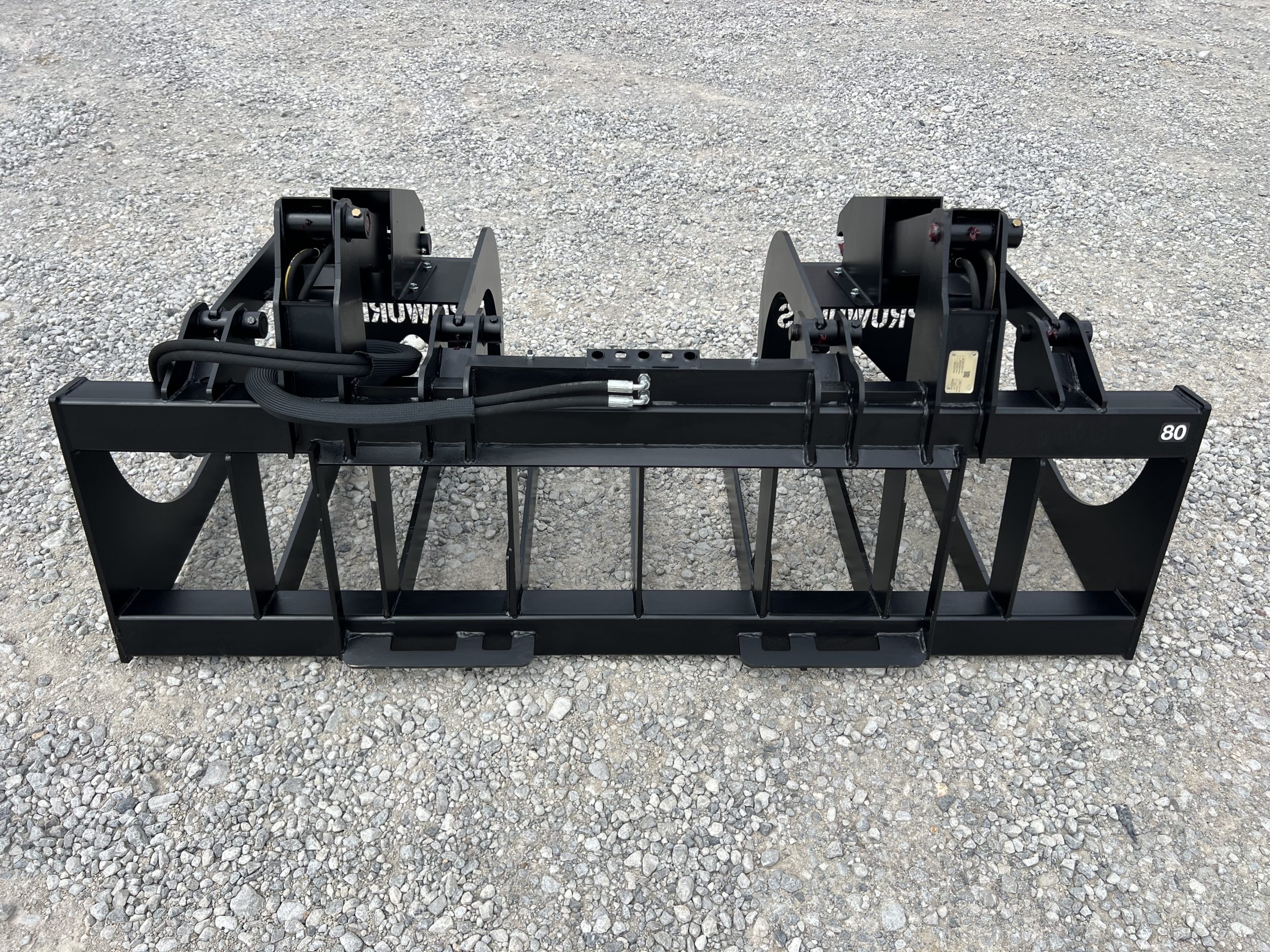 80" Extreme Duty Root Rake Grapple Attachment Fits Skid Steer Quick Attach - Image 7