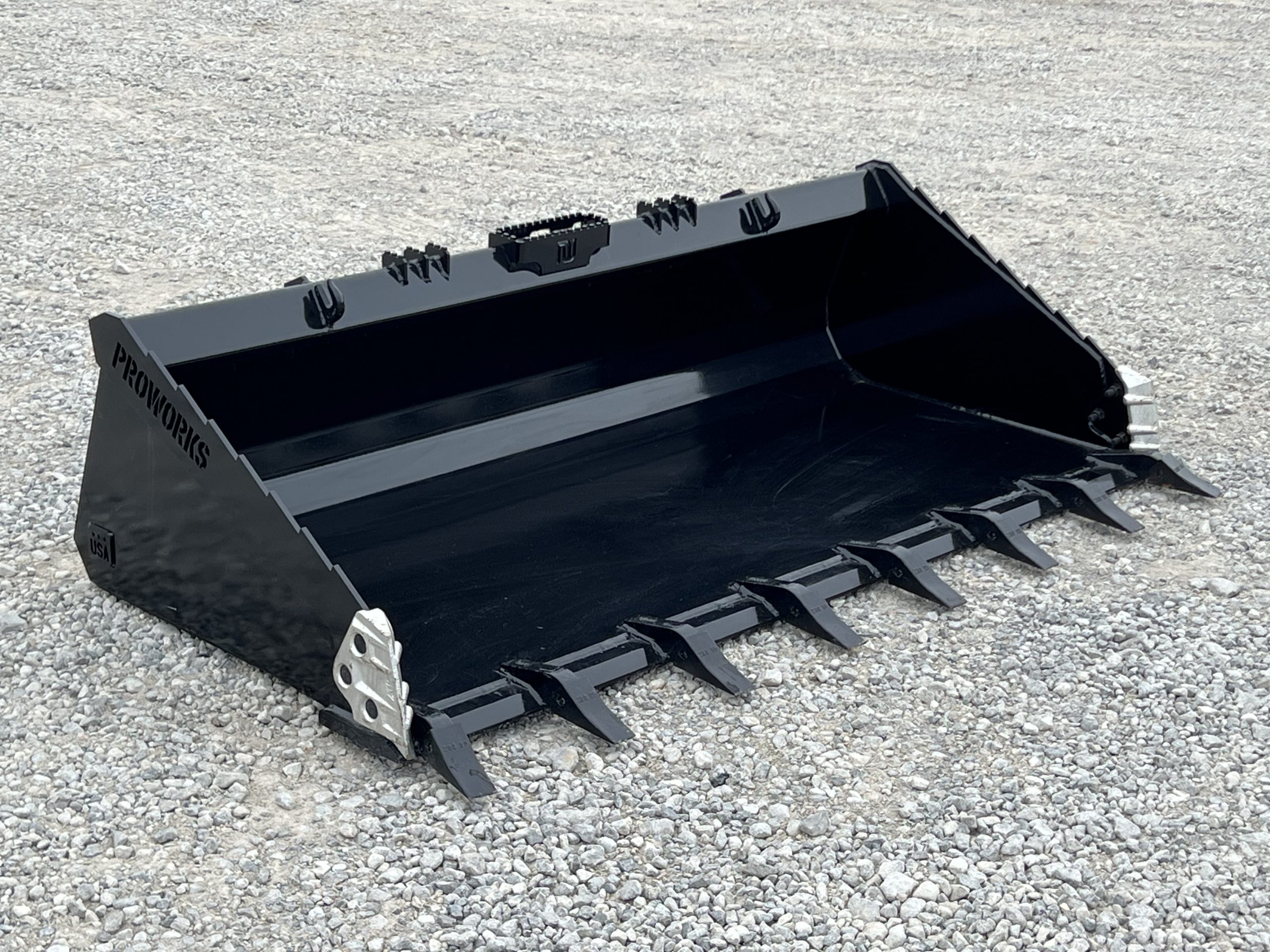 PROWORKS 80" Severe Duty Tooth Bucket Attachment Fits Compact Track Loader - Image 4
