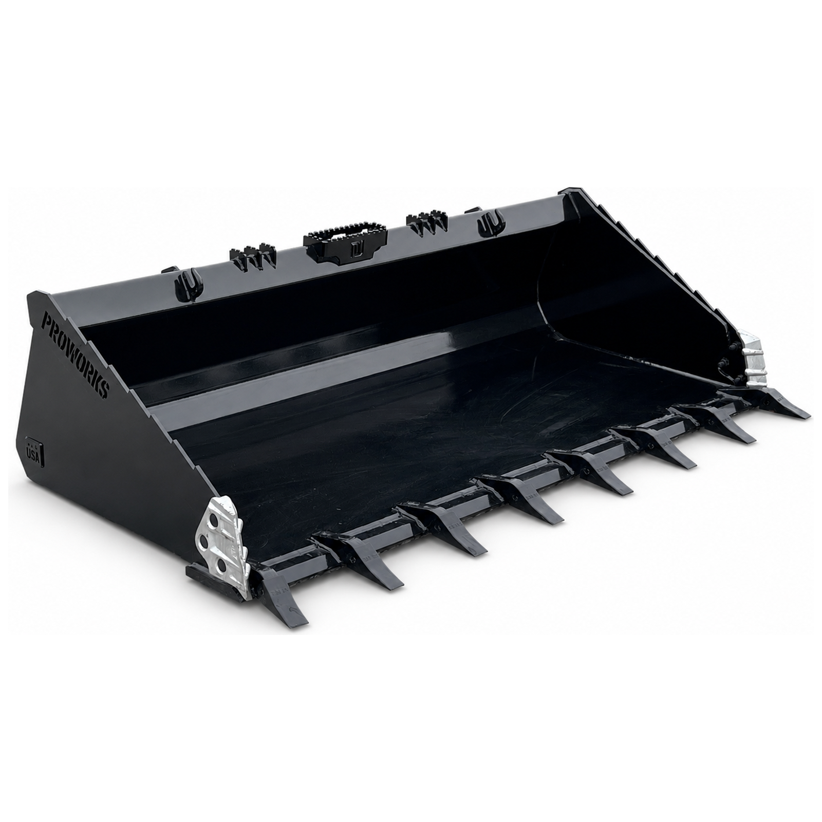 PROWORKS 80" Severe Duty Tooth Bucket Attachment Fits Compact Track Loader