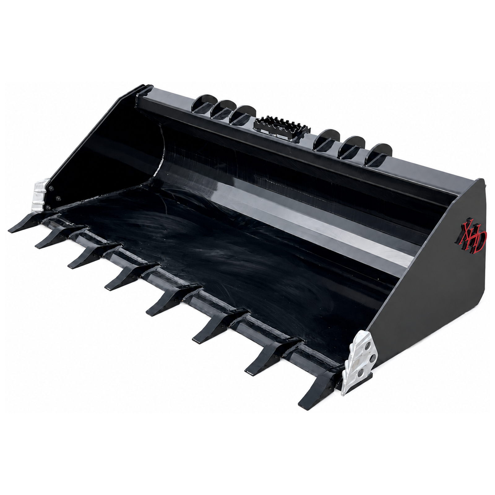 XHD 84" Severe Duty Tooth Bucket with Side Cutters Fits Compact Track Loader - Image 2