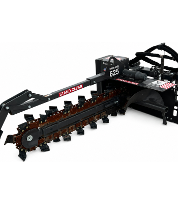 Bradco 625 48" x 6" Trencher Attachment Dirt Teeth Fits Skid Steer Loader