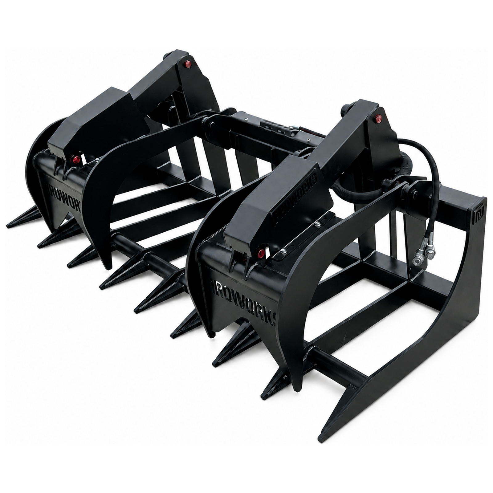 80" Extreme Duty Root Rake Grapple Attachment Fits Skid Steer Quick Attach