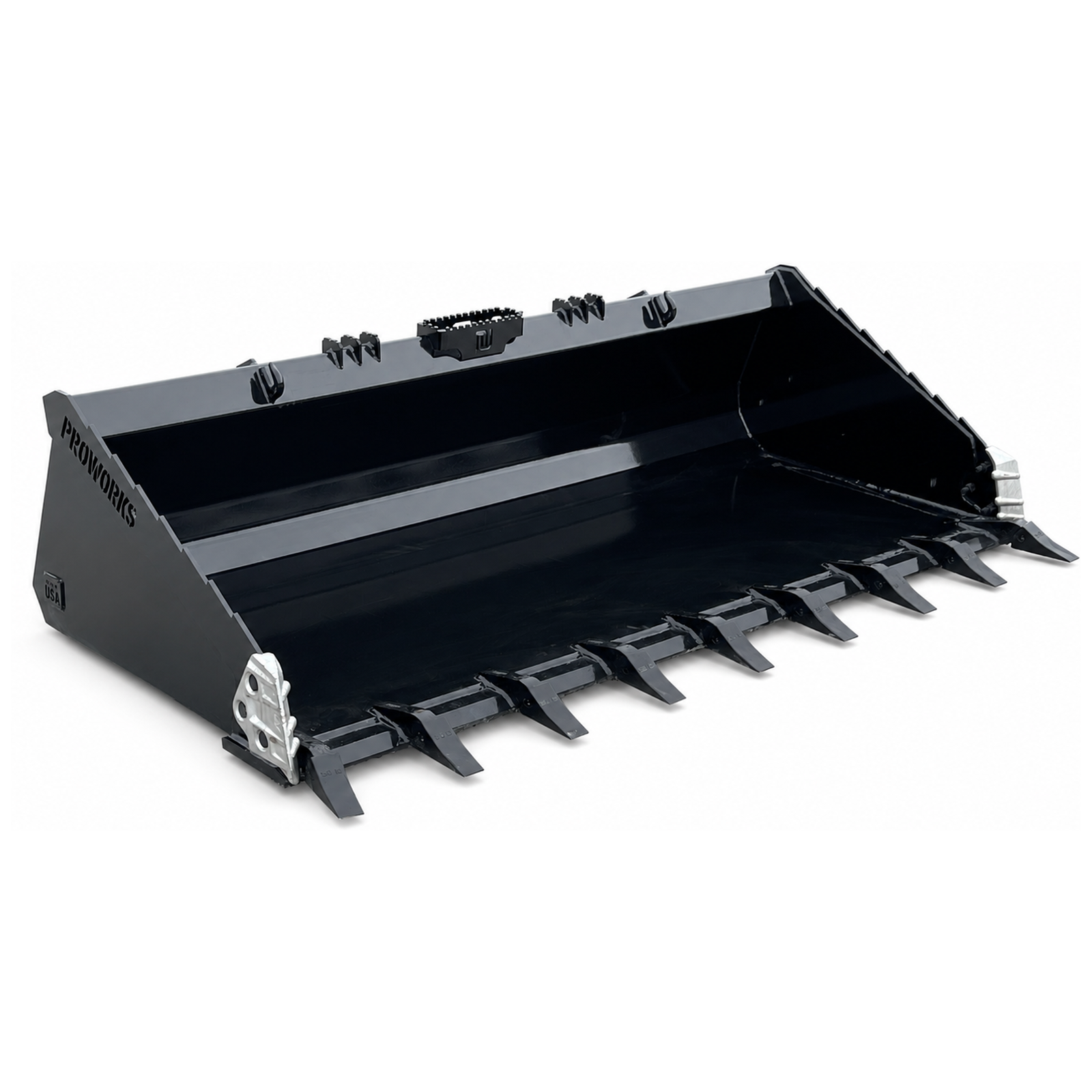 PROWORKS 84" Severe Duty Tooth Bucket Attachment Fits Compact Track Loader