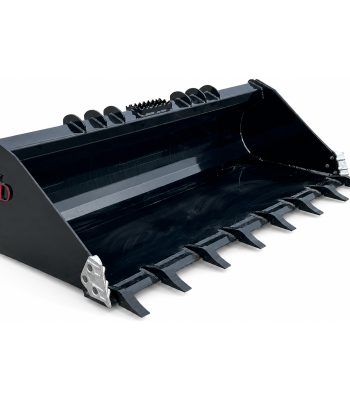 XHD 84" Severe Duty Tooth Bucket with Side Cutters Fits Compact Track Loader