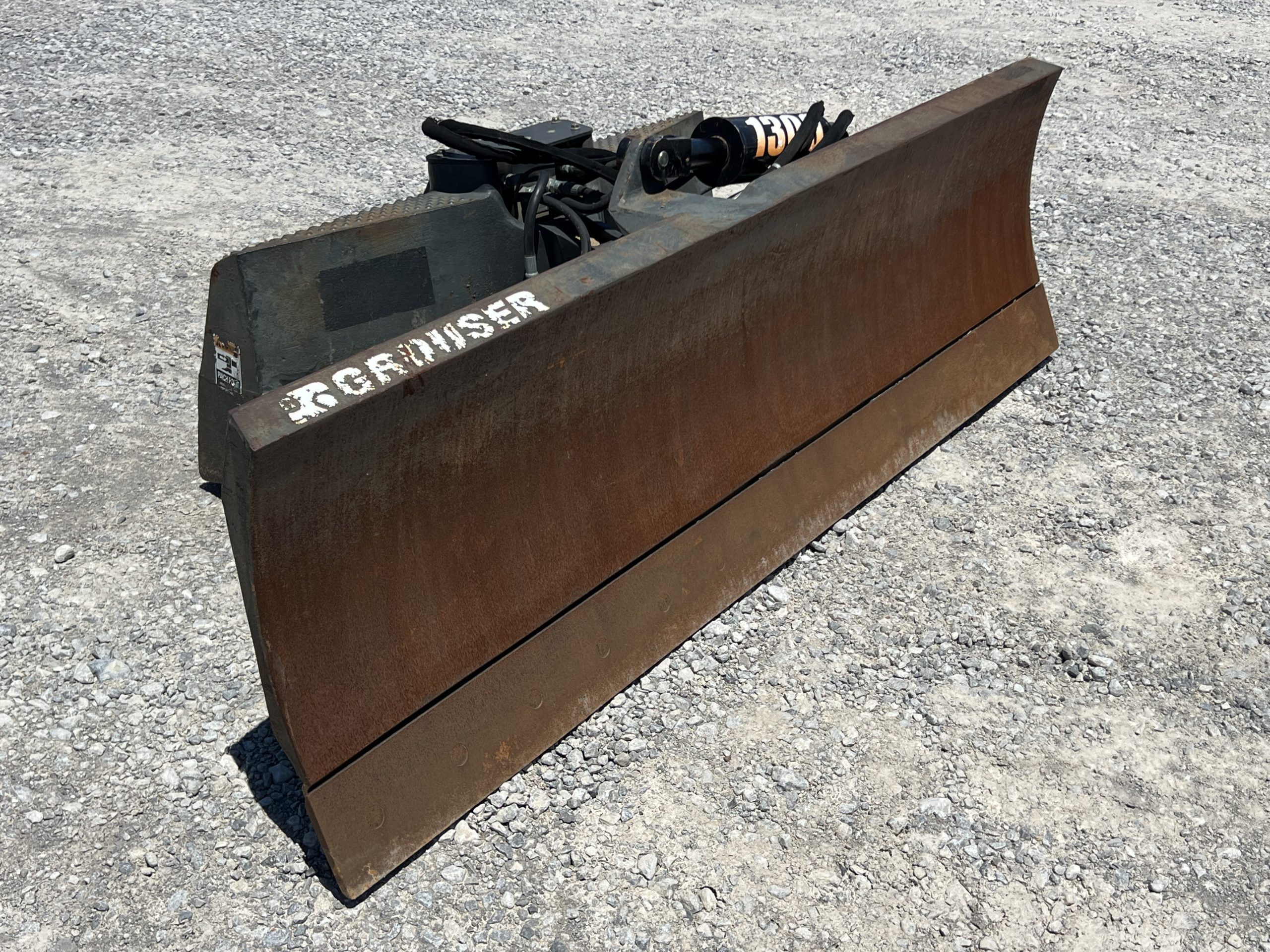 2017 Grouser 1300 84" 6-Way Dozer Grader Angle Blade Attachment Fits Skid Steer - Image 3