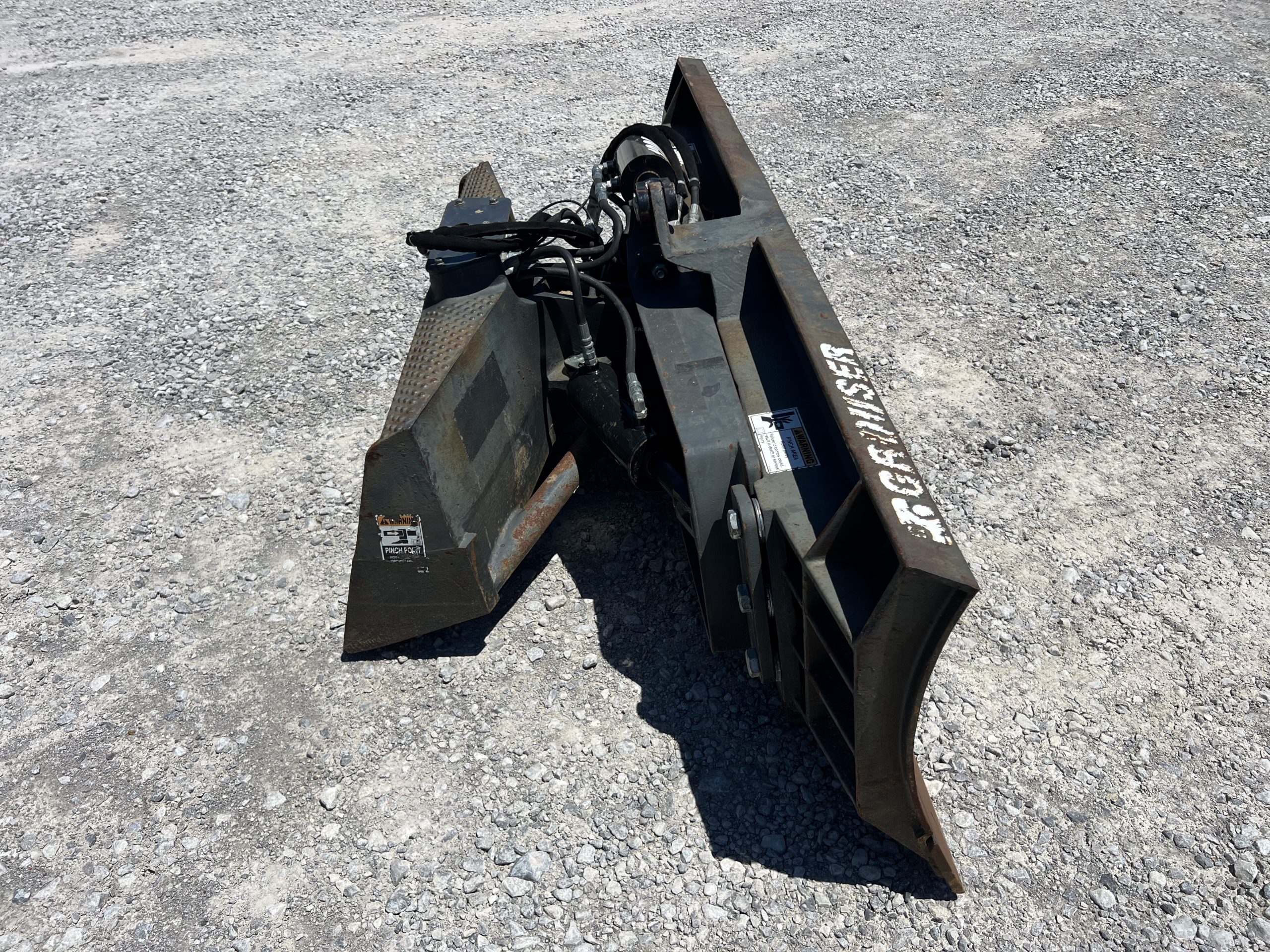 2017 Grouser 1300 84" 6-Way Dozer Grader Angle Blade Attachment Fits Skid Steer - Image 4