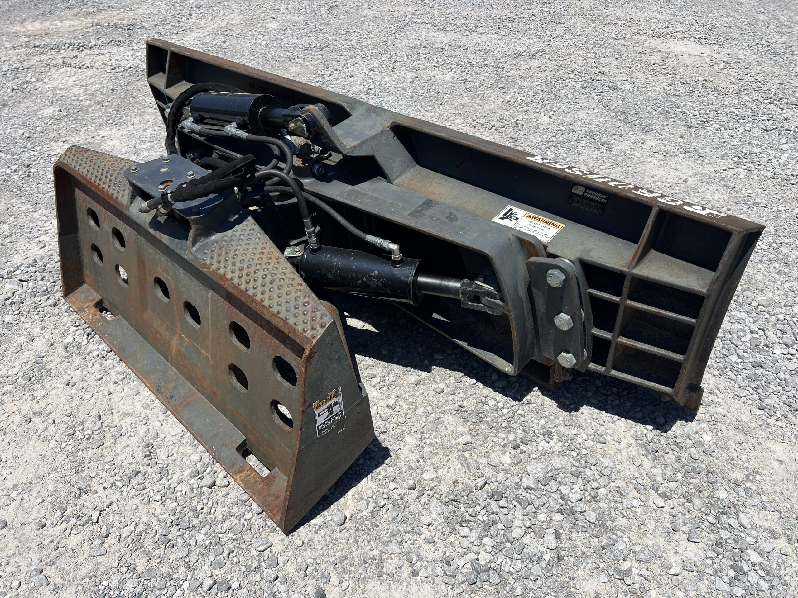 2017 Grouser 1300 84" 6-Way Dozer Grader Angle Blade Attachment Fits Skid Steer - Image 6