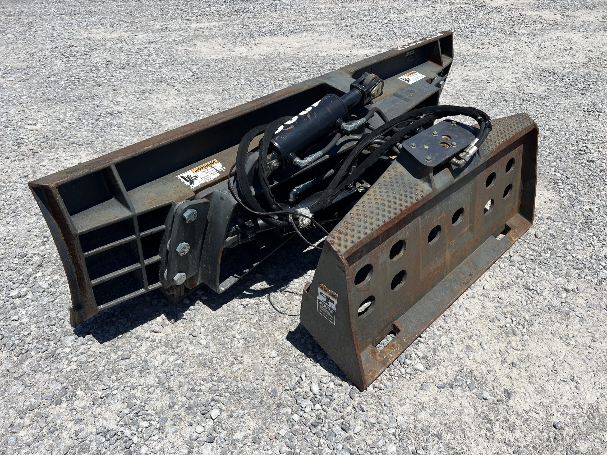 2017 Grouser 1300 84" 6-Way Dozer Grader Angle Blade Attachment Fits Skid Steer - Image 8