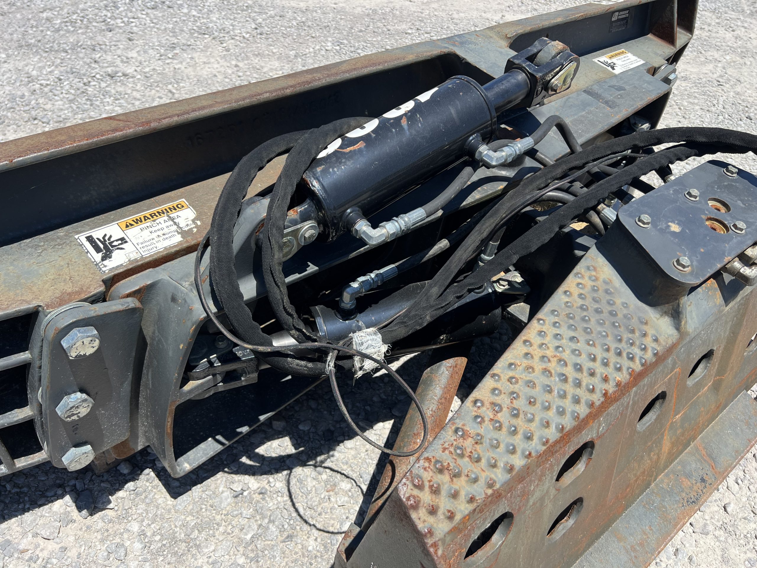 2017 Grouser 1300 84" 6-Way Dozer Grader Angle Blade Attachment Fits Skid Steer - Image 9