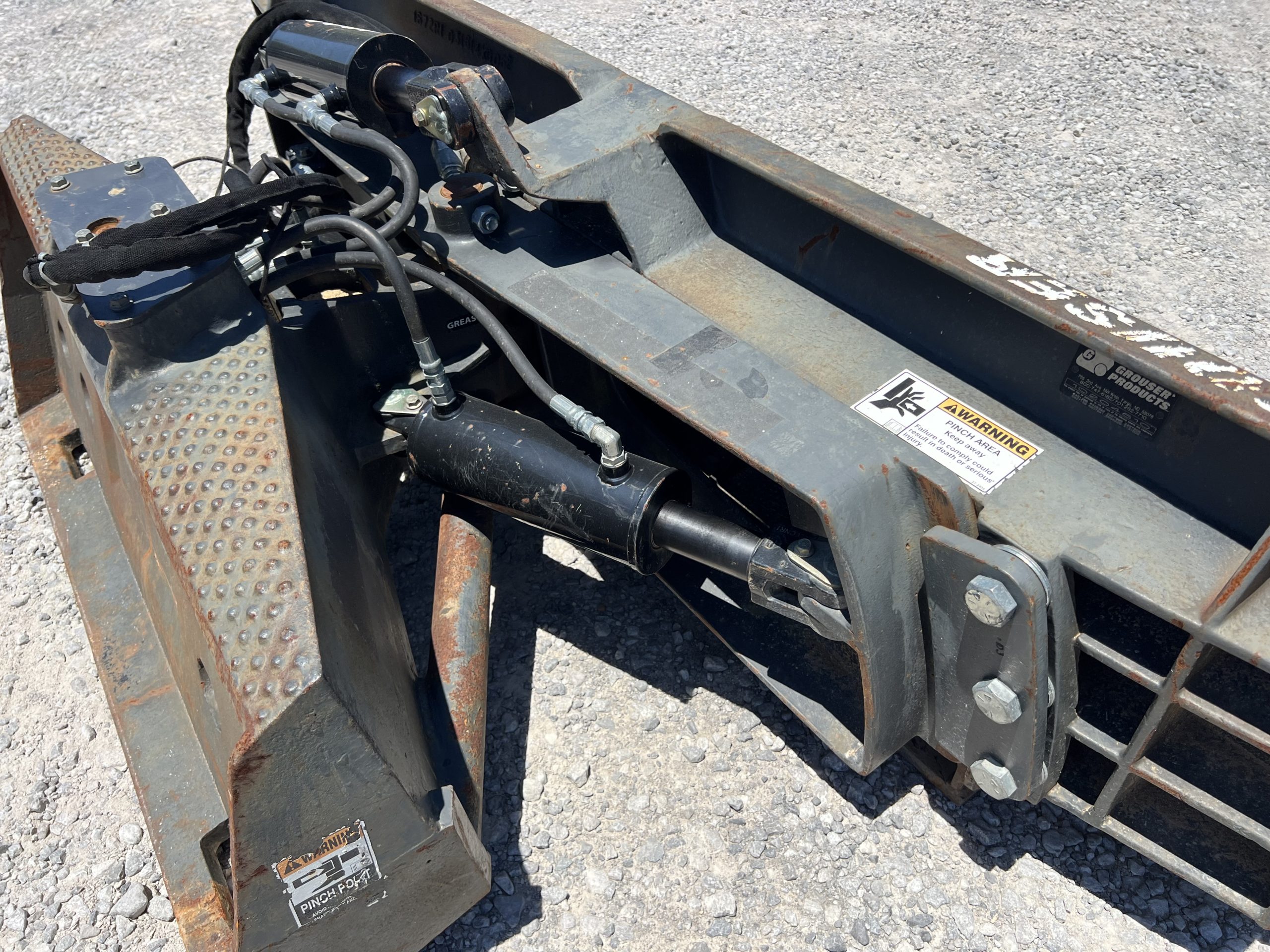 2017 Grouser 1300 84" 6-Way Dozer Grader Angle Blade Attachment Fits Skid Steer - Image 10