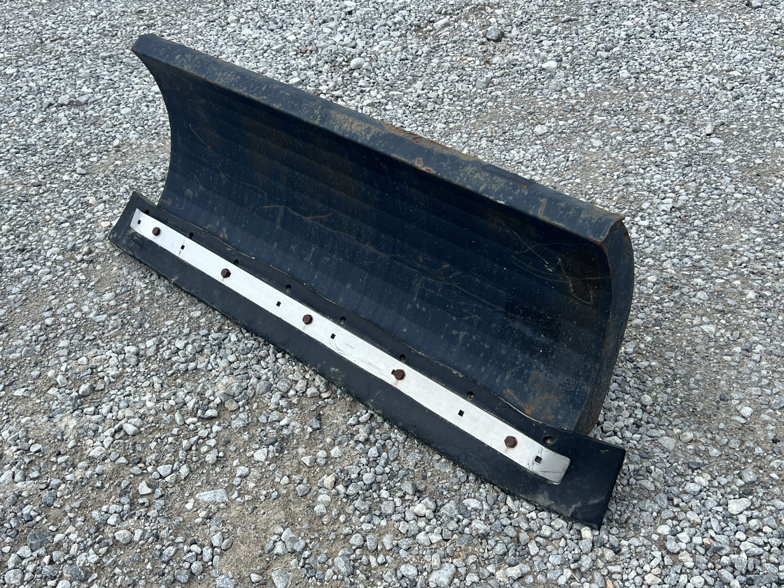 2018 Quick Attach Erskine 48" Snow Angle Blade Rubber Edge Attachment Mini Skid Steer