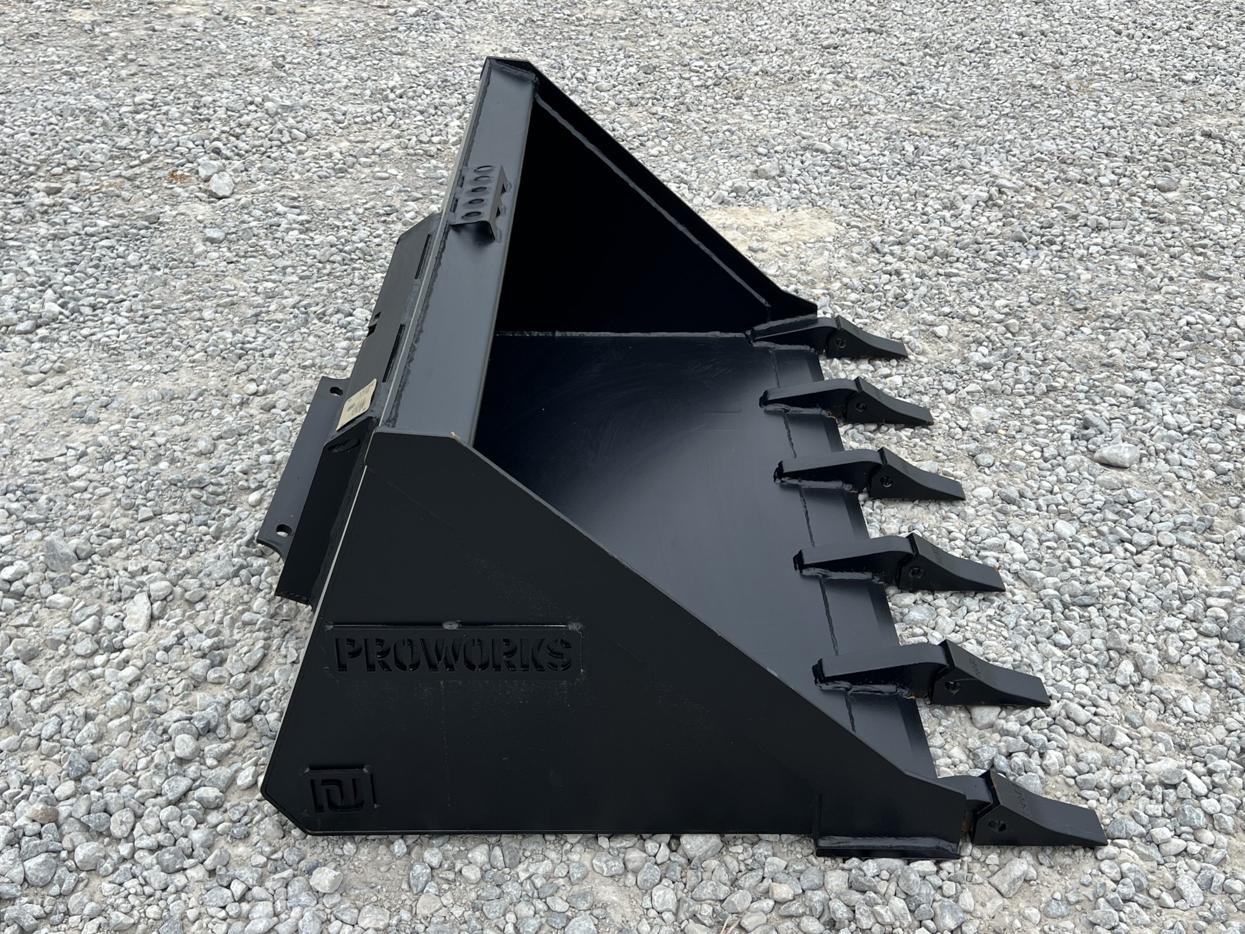 PROWORKS 48" Tooth Dirt Bucket Attachment 20" Tall Fits Mini Universal Skid Steer - Image 5