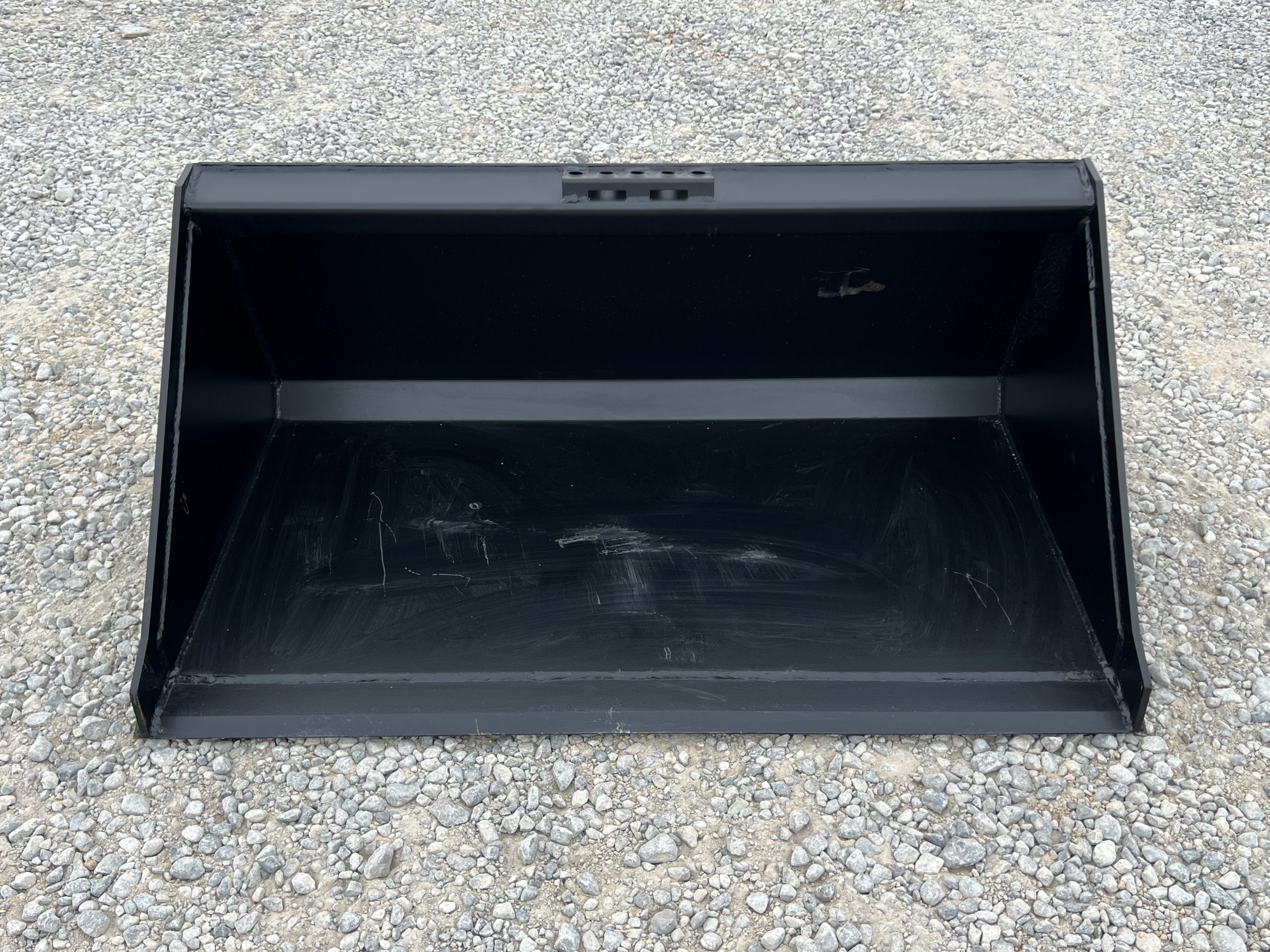 PROWORKS 48″ Smooth Dirt Bucket Attachment 20″ Tall Fits Mini Universal Skid Steer - Image 3