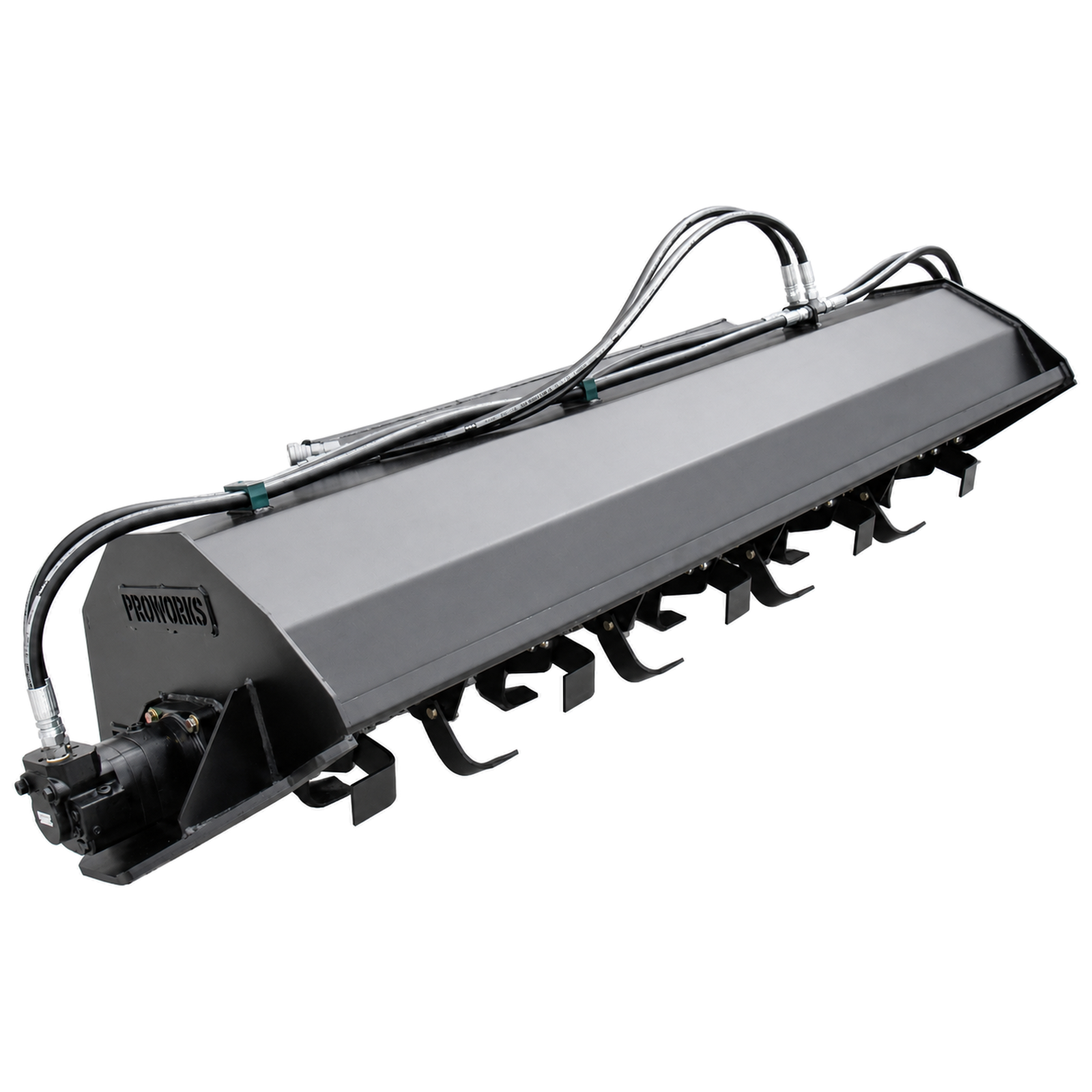 80" Rotary Tiller Soil Conditioner Attachment Fits Skid Steer Loader