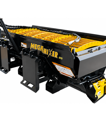 Danuser S75 Mega Mixer Steel Auger Bucket Skid Steer Attachment