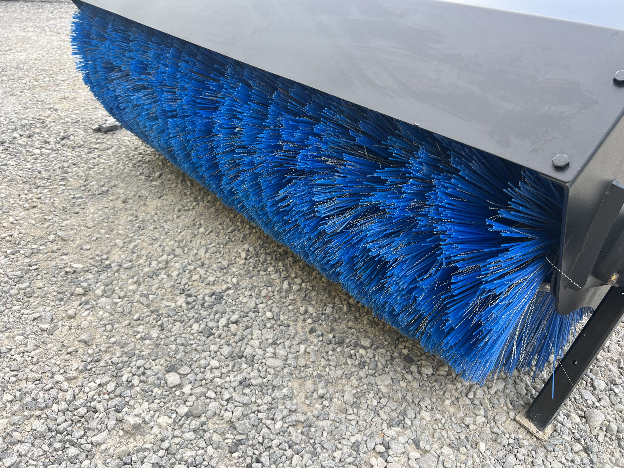 PROWORKS 84" Hydraulic Angle Broom Attachment Half Poly Wire Fits Skid Steer - Image 11