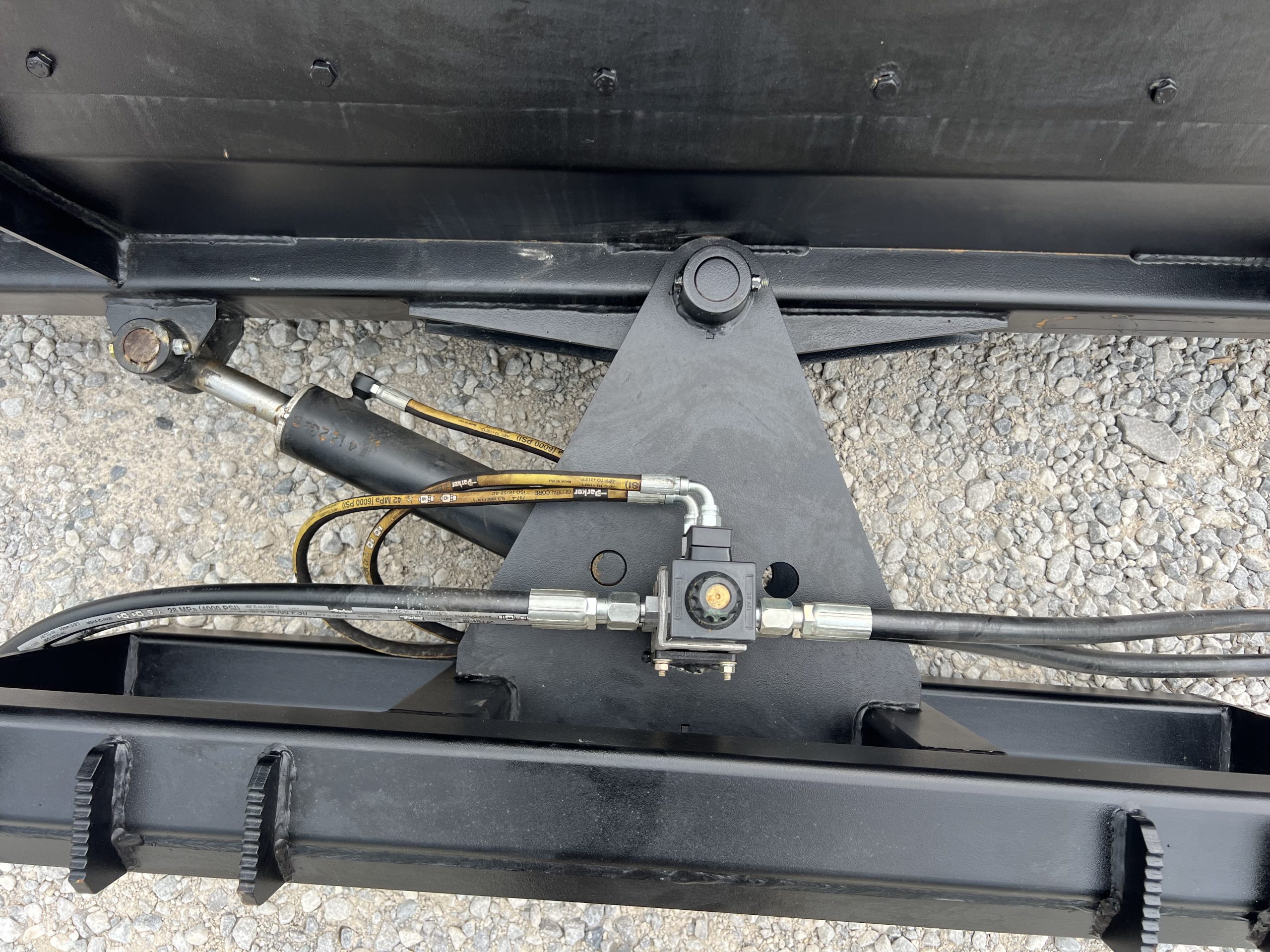 PROWORKS 72" Hydraulic Angle Broom Attachment Half Poly Wire Fits Skid Steer - Image 14