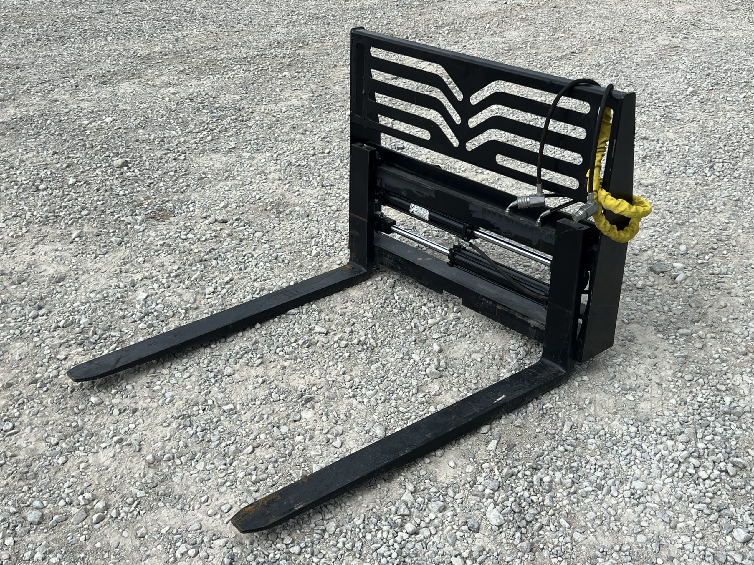 48" Hydraulic Pallet Forks Fork Positioner Fits Skid Steer Tractor Quick Attach