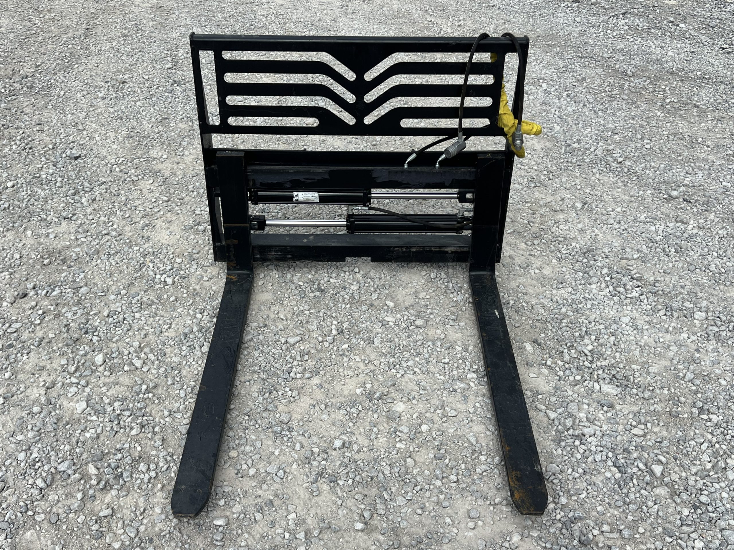 48" Hydraulic Pallet Forks Fork Positioner Fits Skid Steer Tractor Quick Attach - Image 2
