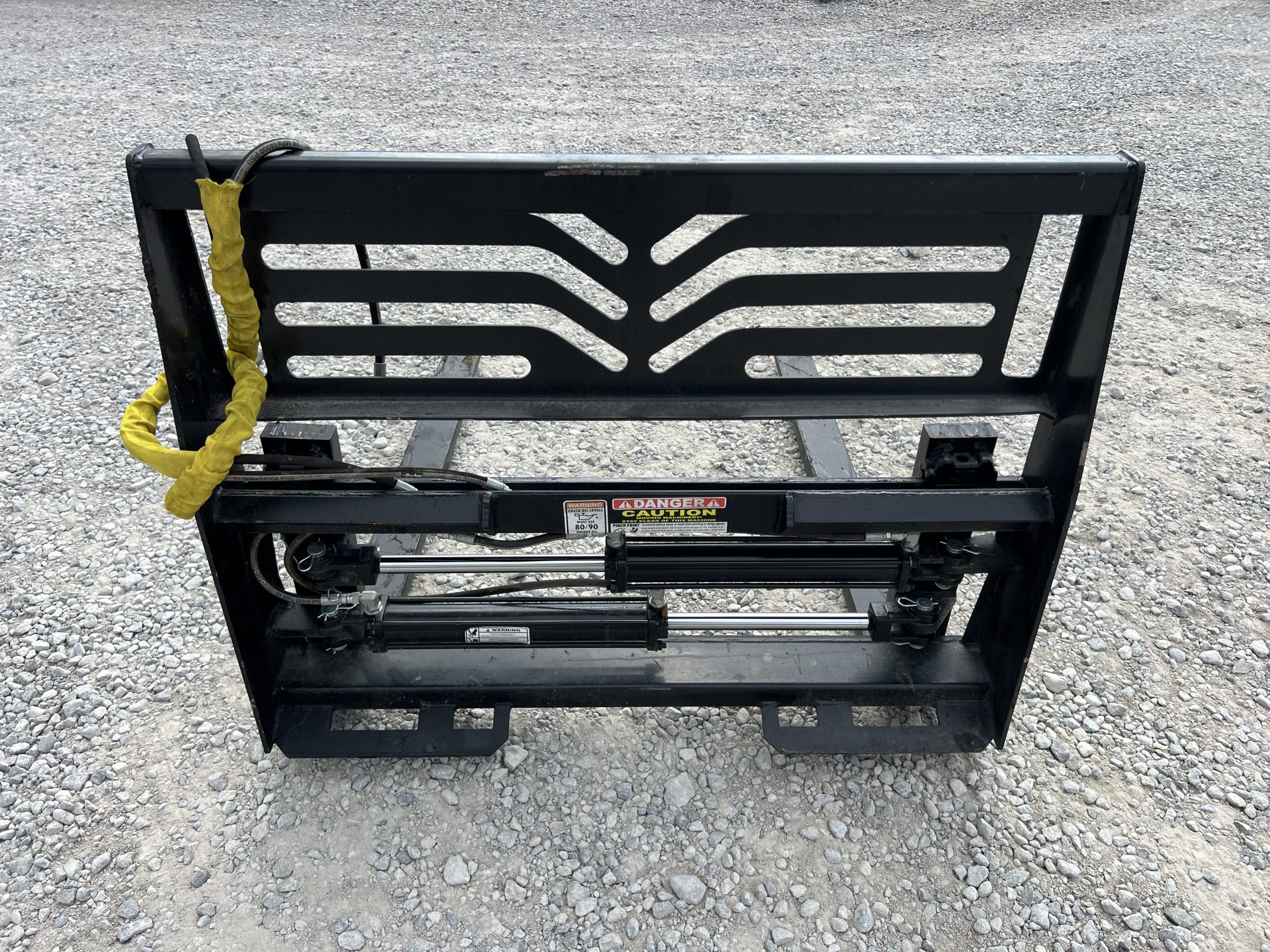 48" Hydraulic Pallet Forks Fork Positioner Fits Skid Steer Tractor Quick Attach - Image 6