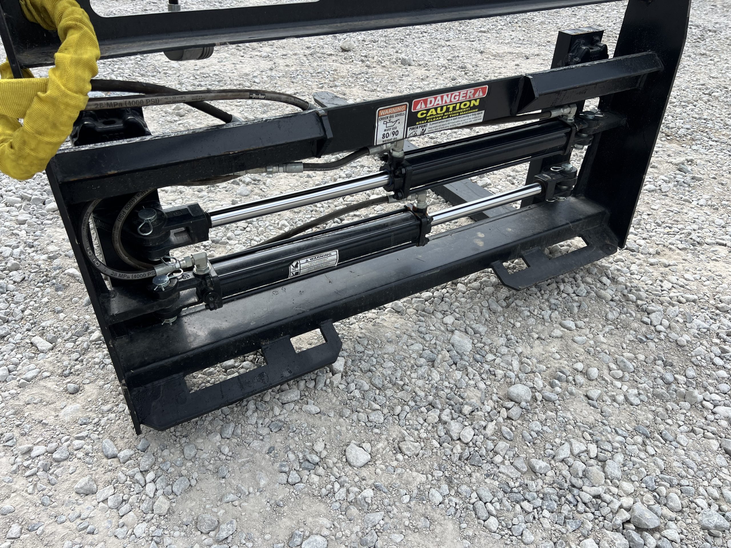 48" Hydraulic Pallet Forks Fork Positioner Fits Skid Steer Tractor Quick Attach - Image 10