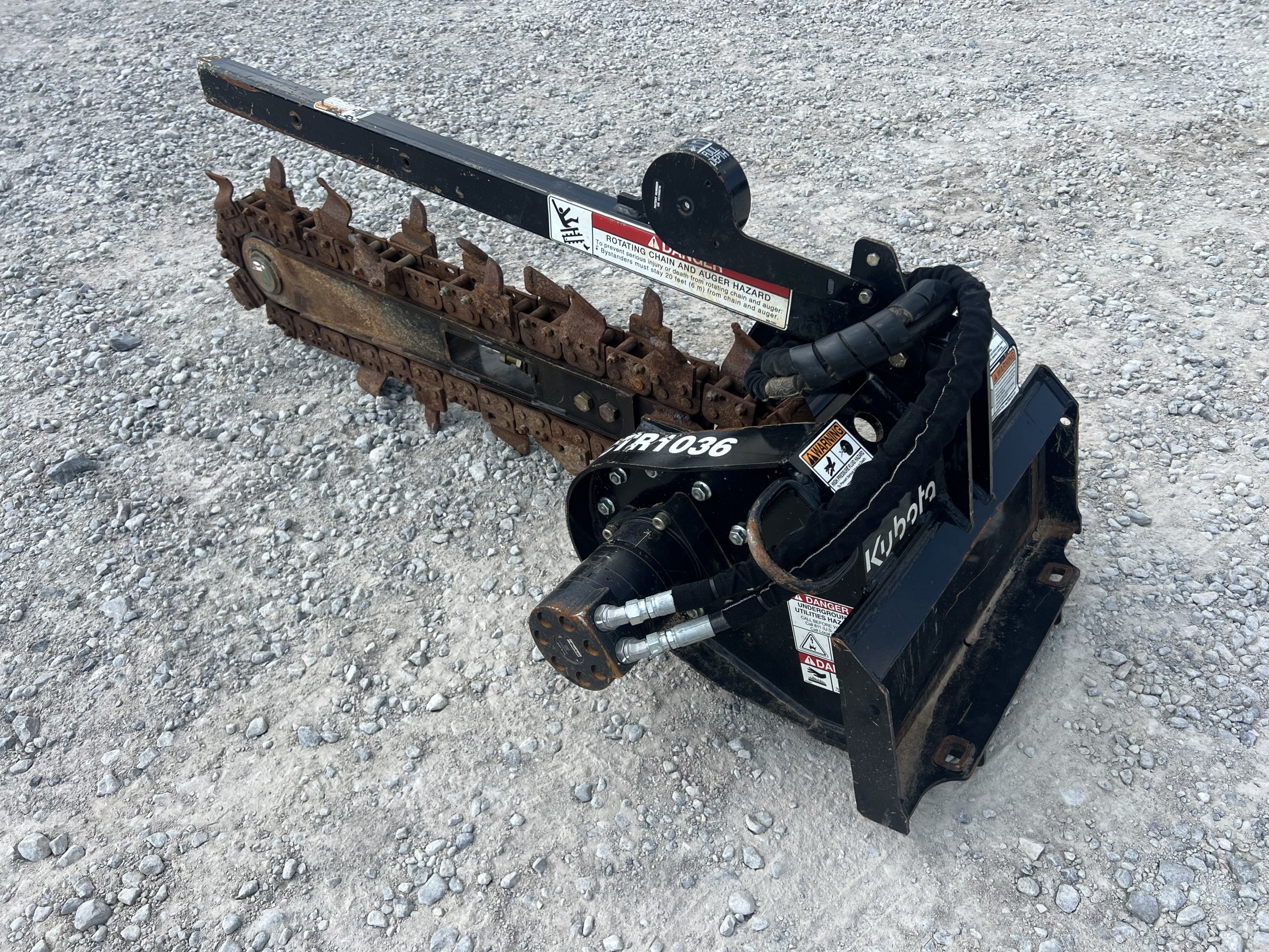 Kubota Land Pride CTR1036 36" x 6" Compact Trencher Mini Skid Steer Attachment - Image 7
