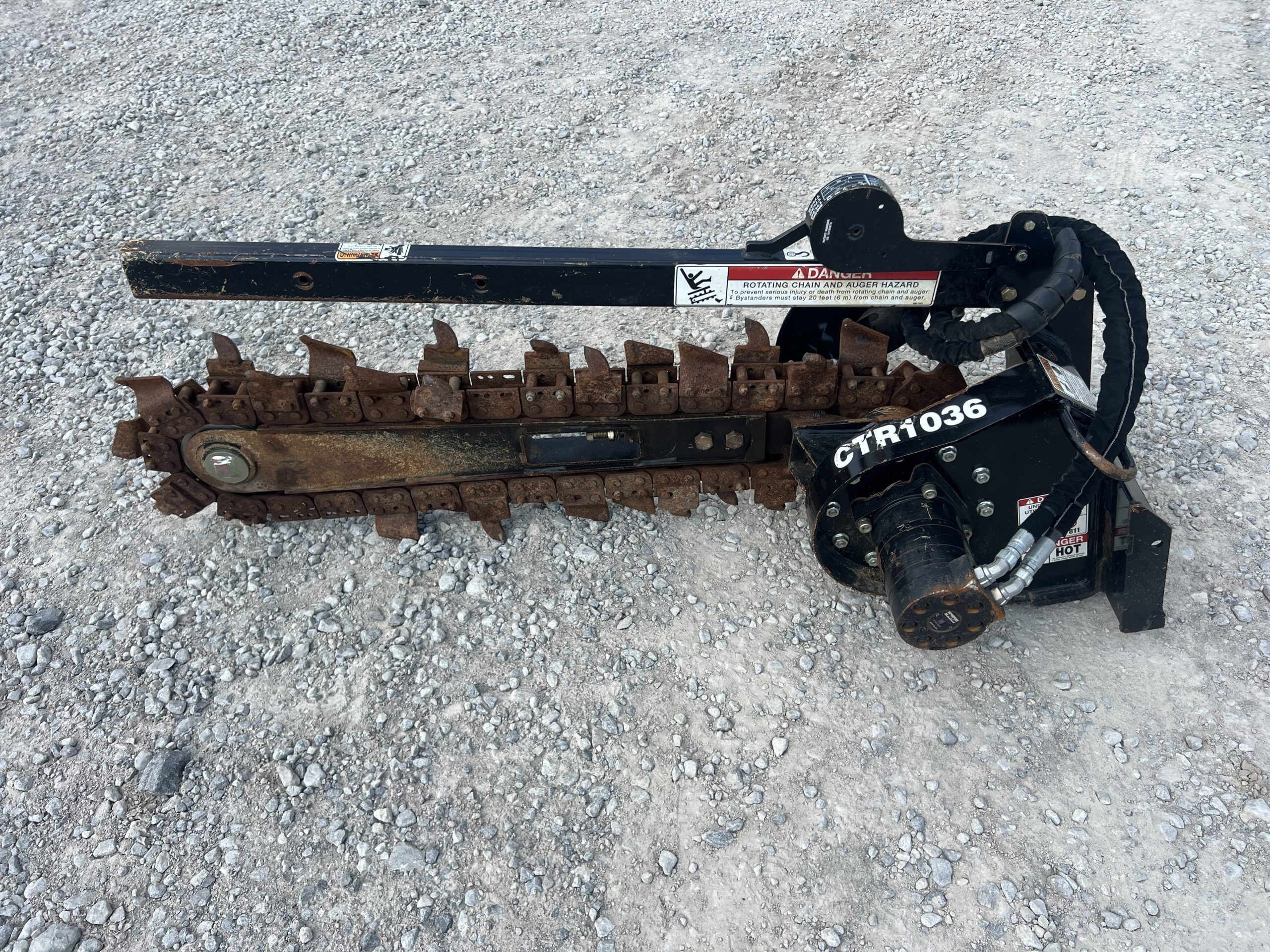 Kubota Land Pride CTR1036 36" x 6" Compact Trencher Mini Skid Steer Attachment - Image 8