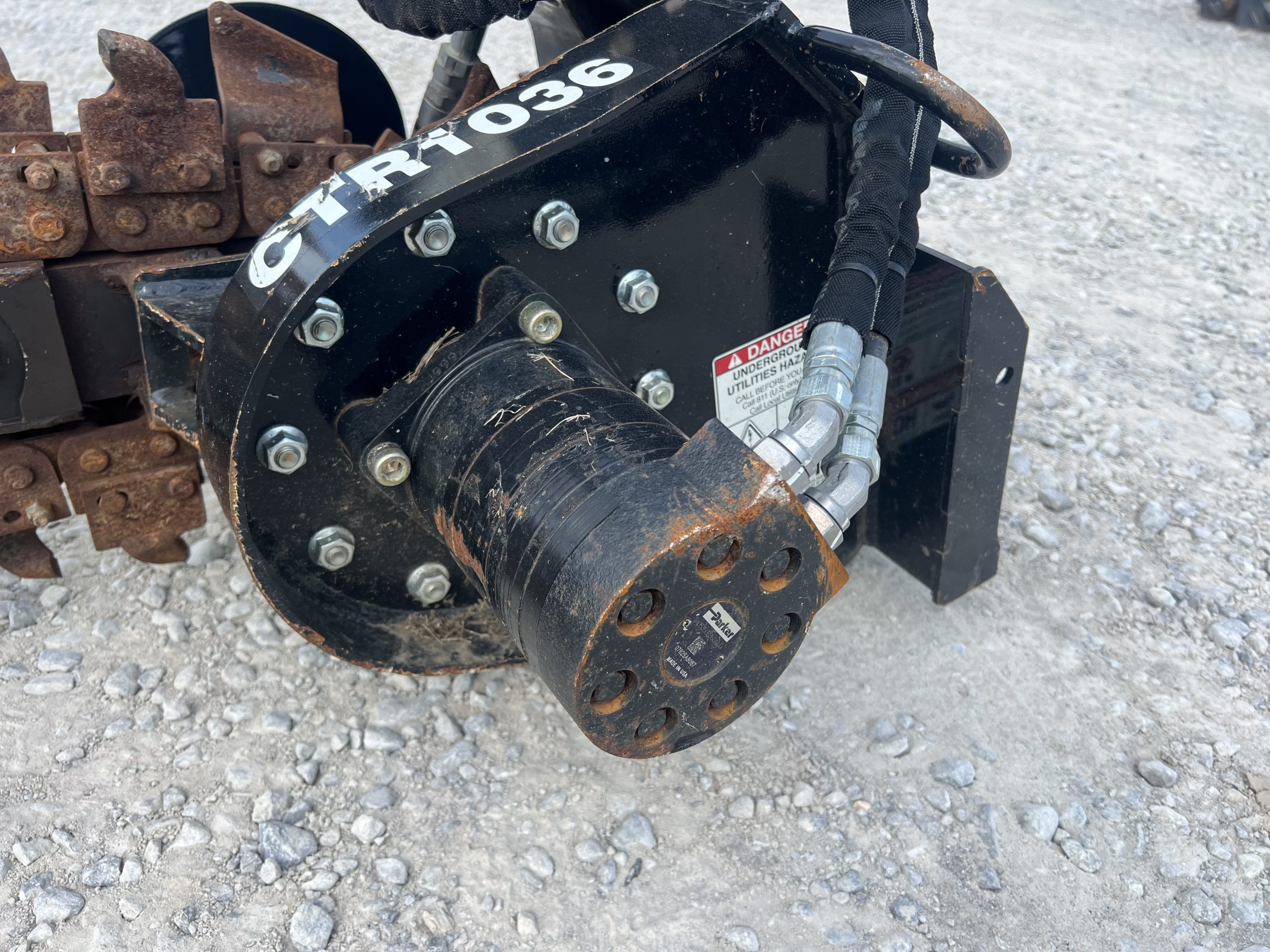 Kubota Land Pride CTR1036 36" x 6" Compact Trencher Mini Skid Steer Attachment - Image 9