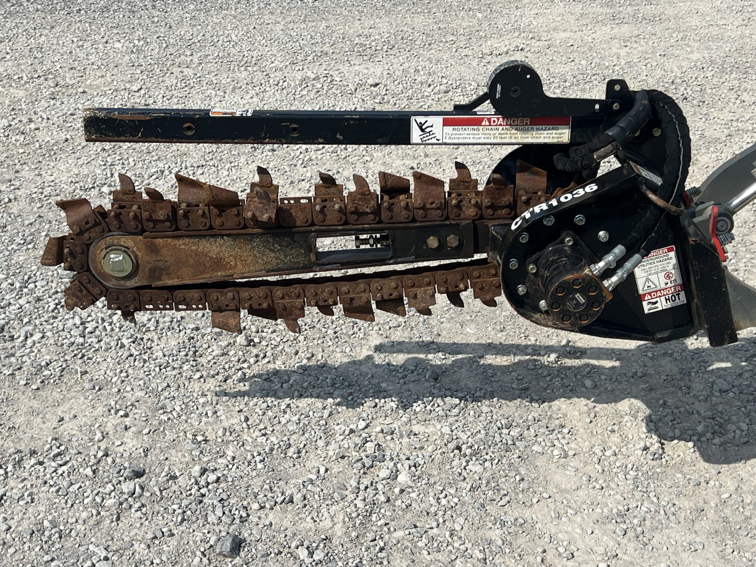 Kubota Land Pride CTR1036 36" x 6" Compact Trencher Mini Skid Steer Attachment - Image 13