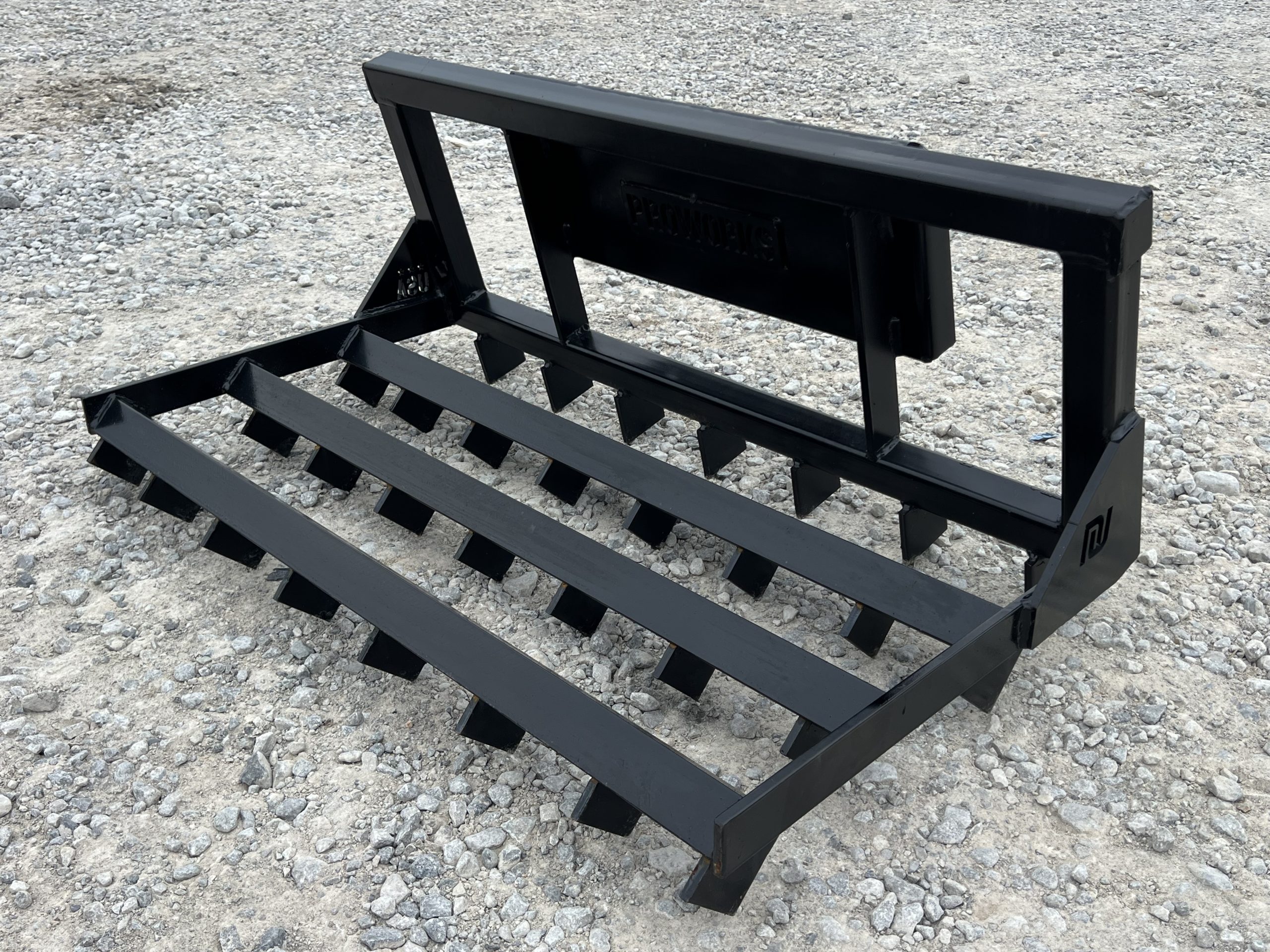 PROWORKS 42" Land Plane Grading Leveler with Scarifier Teeth Fits Mini Skid Steer - Image 2