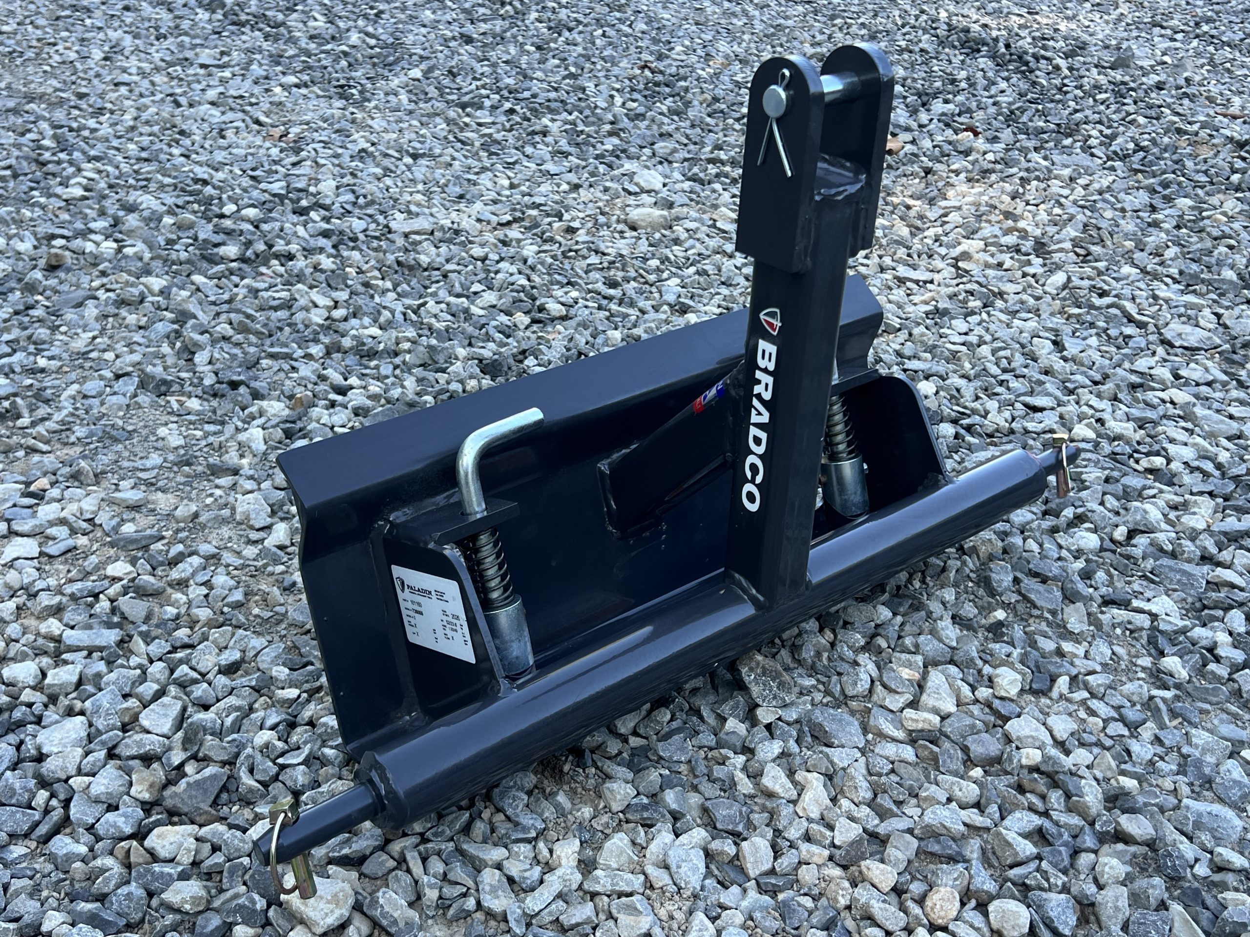 Bradco Cat 1 3 Point Hitch Tractor to CII Mini Universal Skid Steer Adapter Conversion - Image 4