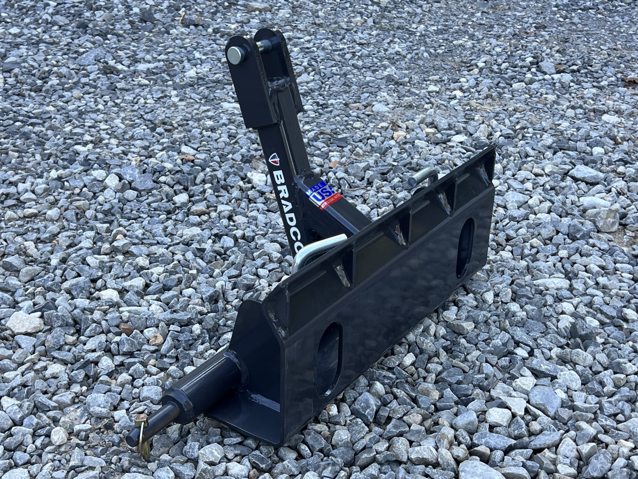 Bradco Cat 1 3 Point Hitch Tractor to CII Mini Universal Skid Steer Adapter Conversion - Image 8