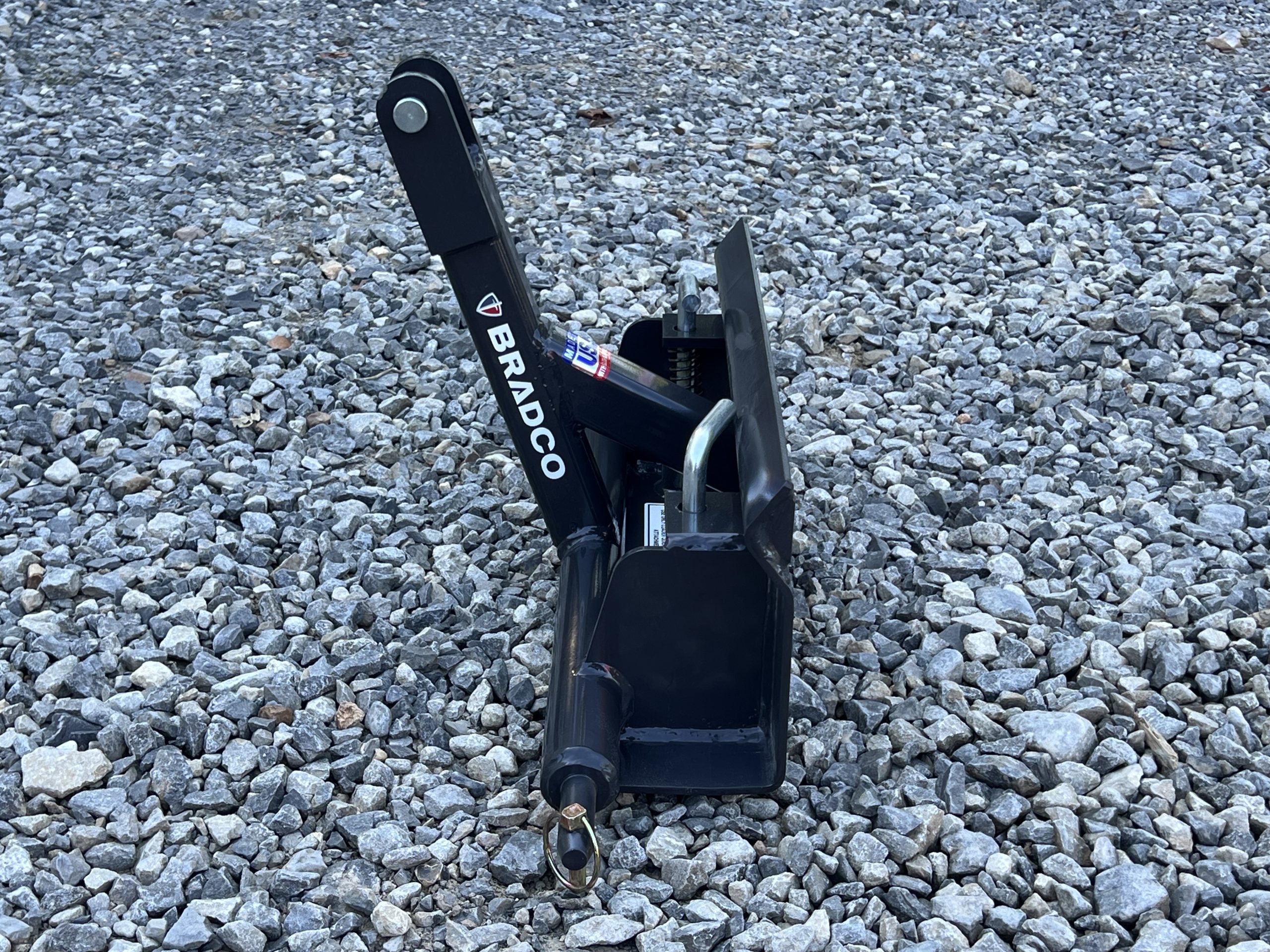 Bradco Cat 1 3 Point Hitch Tractor to CII Mini Universal Skid Steer Adapter Conversion - Image 9