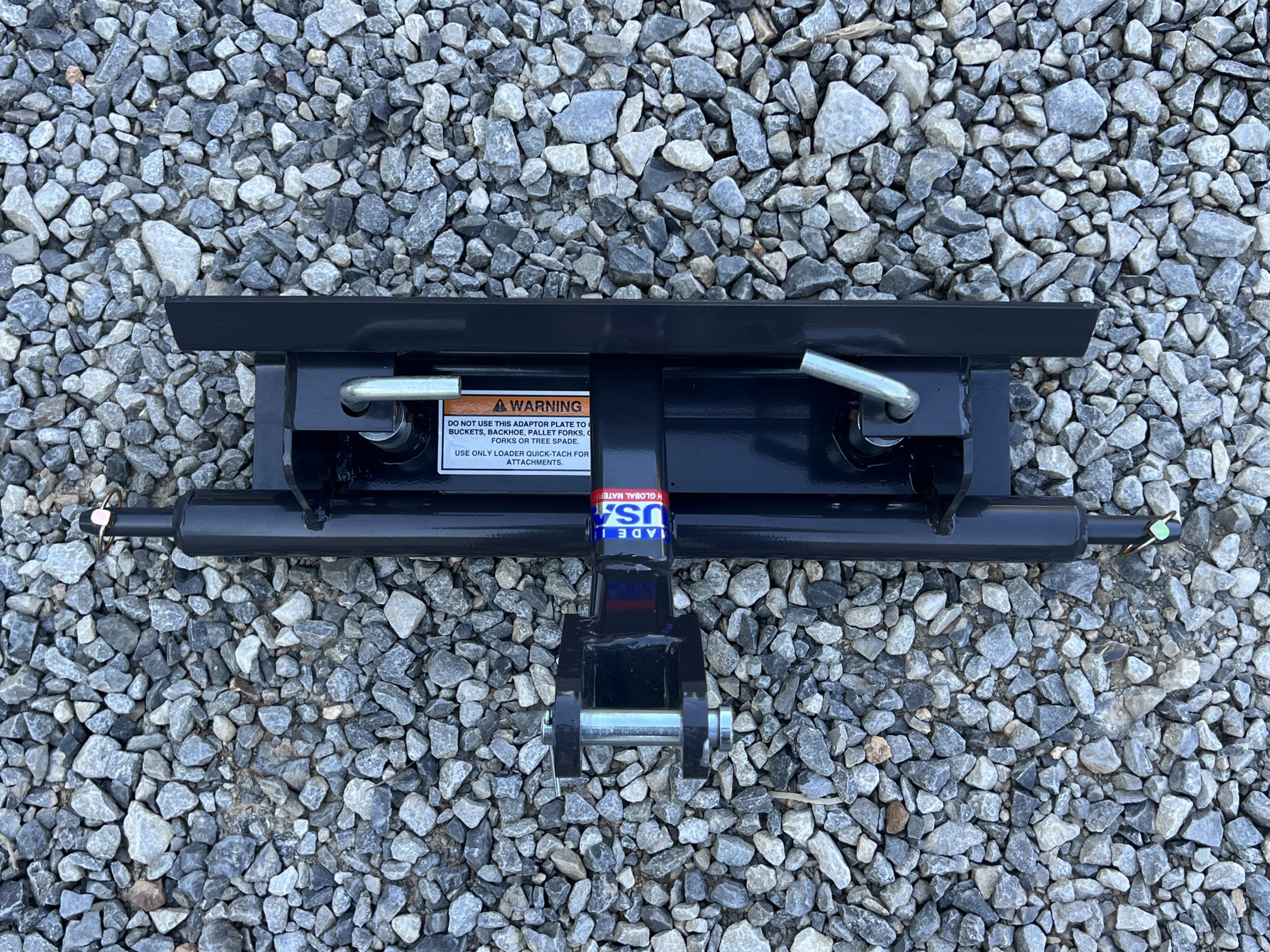 Bradco Cat 1 3 Point Hitch Tractor to CII Mini Universal Skid Steer Adapter Conversion - Image 10