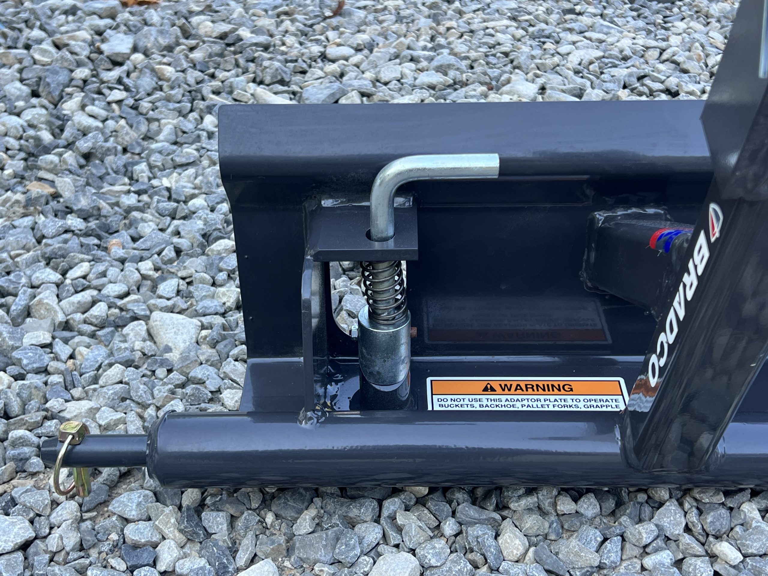 Bradco Cat 1 3 Point Hitch Tractor to CII Mini Universal Skid Steer Adapter Conversion - Image 12