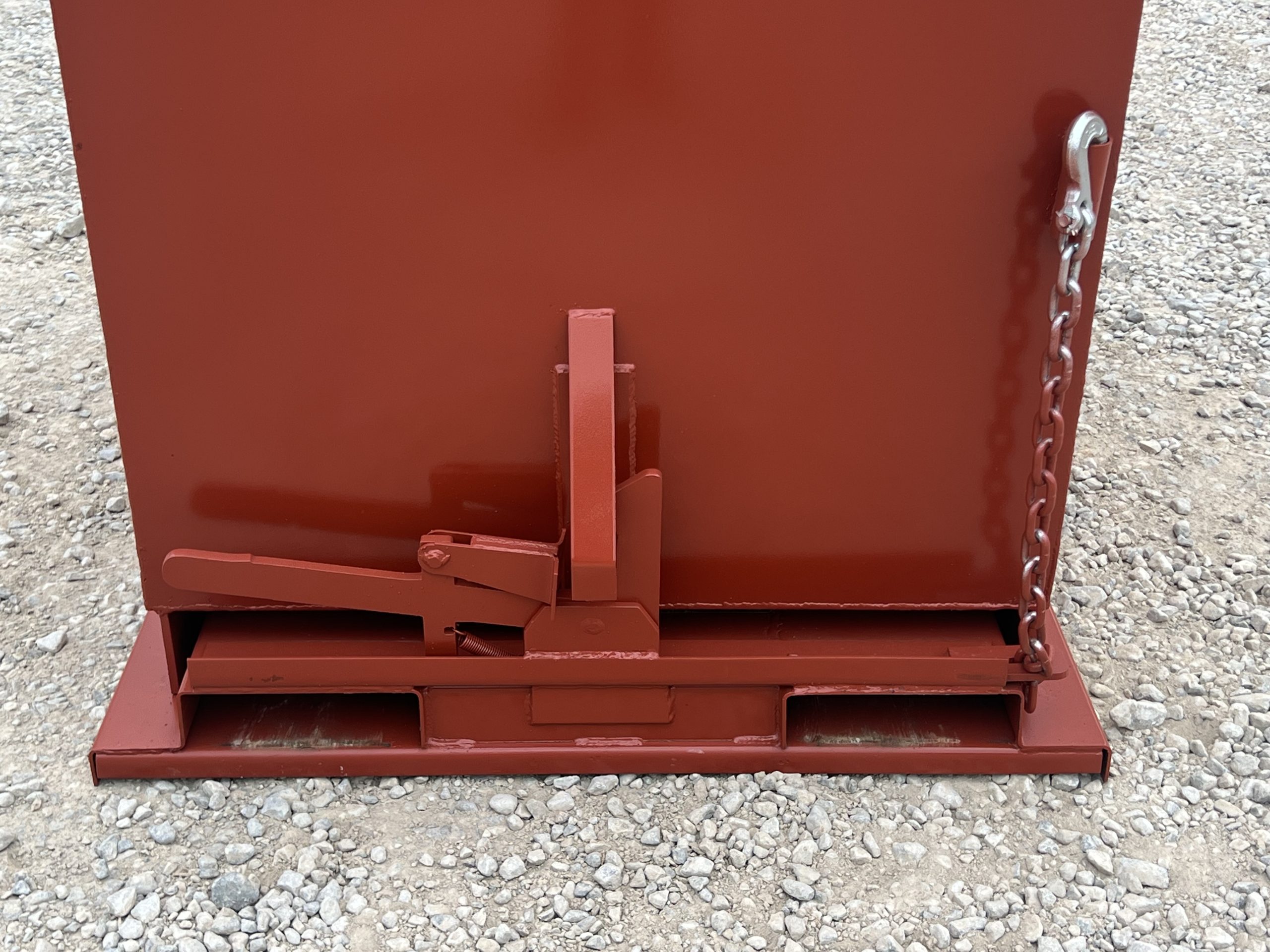 1.5 Yard Heavy Duty Steel Self Dumping Trash Hopper Dumpster Attachment Fits Forklift Pallet Forks - Image 12
