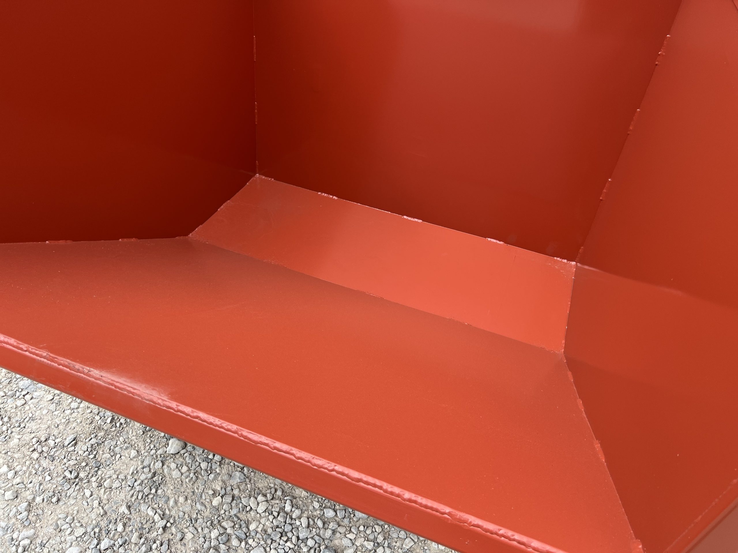 3 Yard Heavy Duty Steel Self Dumping Trash Hopper Dumpster Attachment Fits Forklift Pallet Forks - Image 11