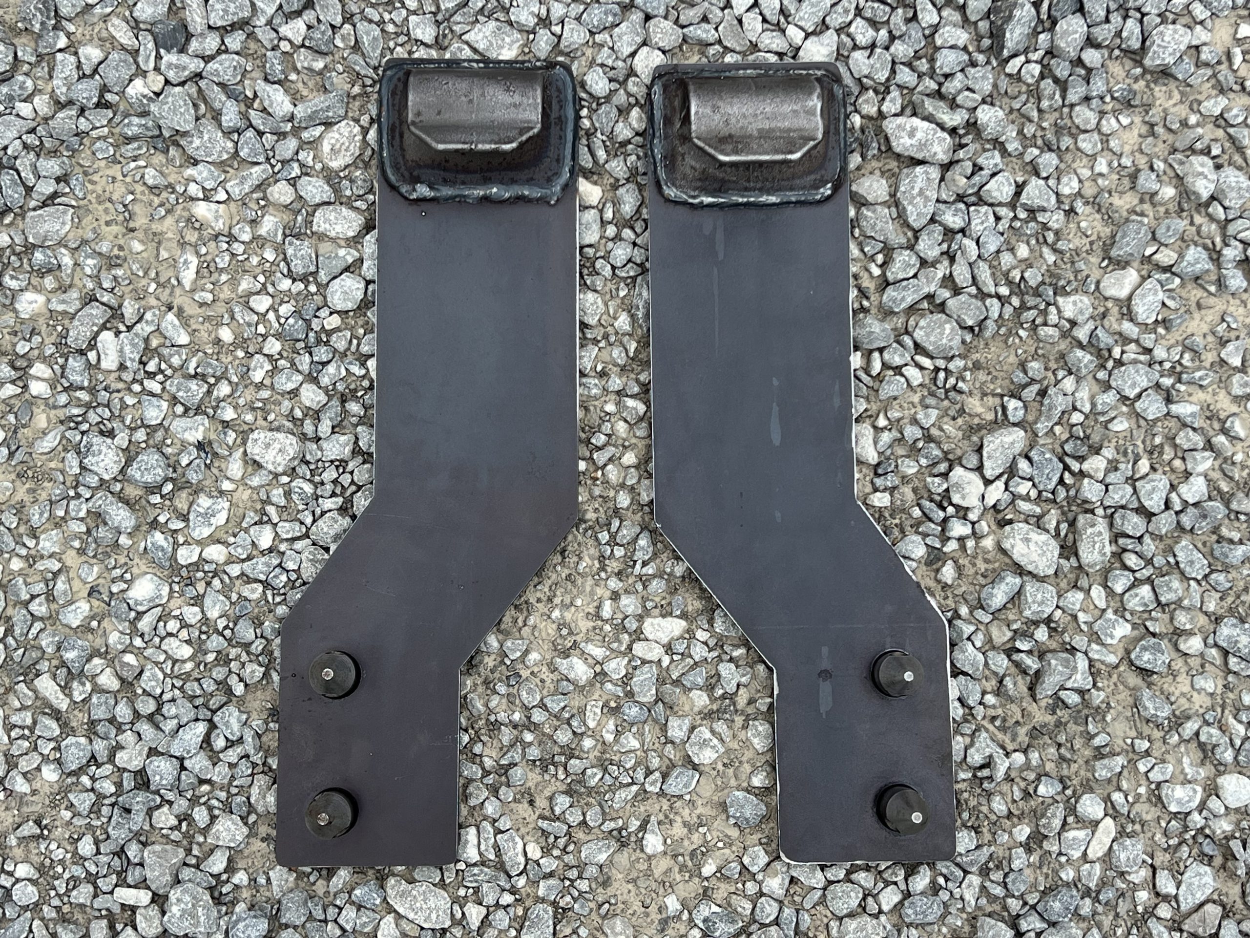 Pair Mounting Brackets Tractor Loader Quick Tach Weld On John Deere Steel USA - Image 3
