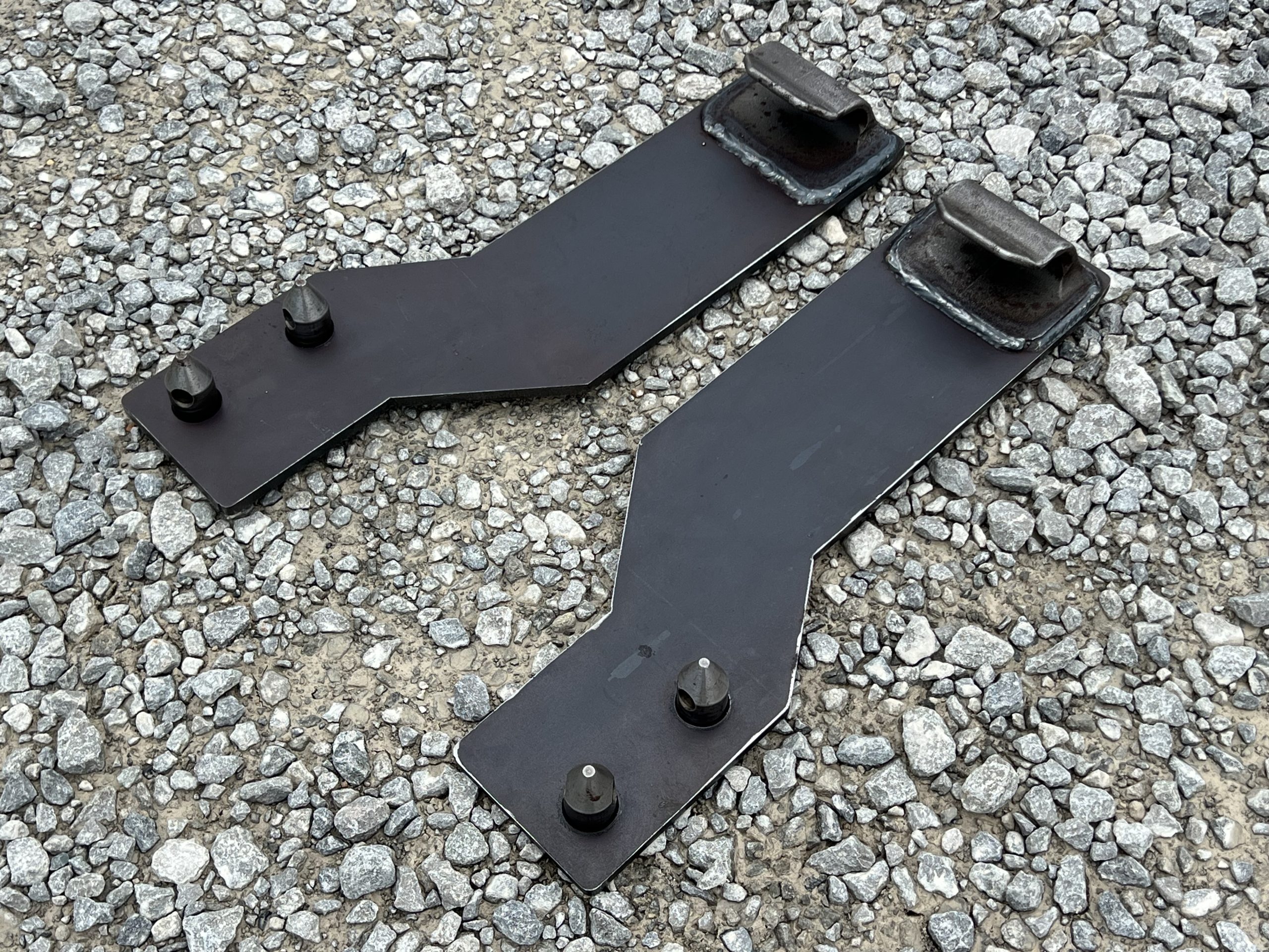 Pair Mounting Brackets Tractor Loader Quick Tach Weld On John Deere Steel USA - Image 4