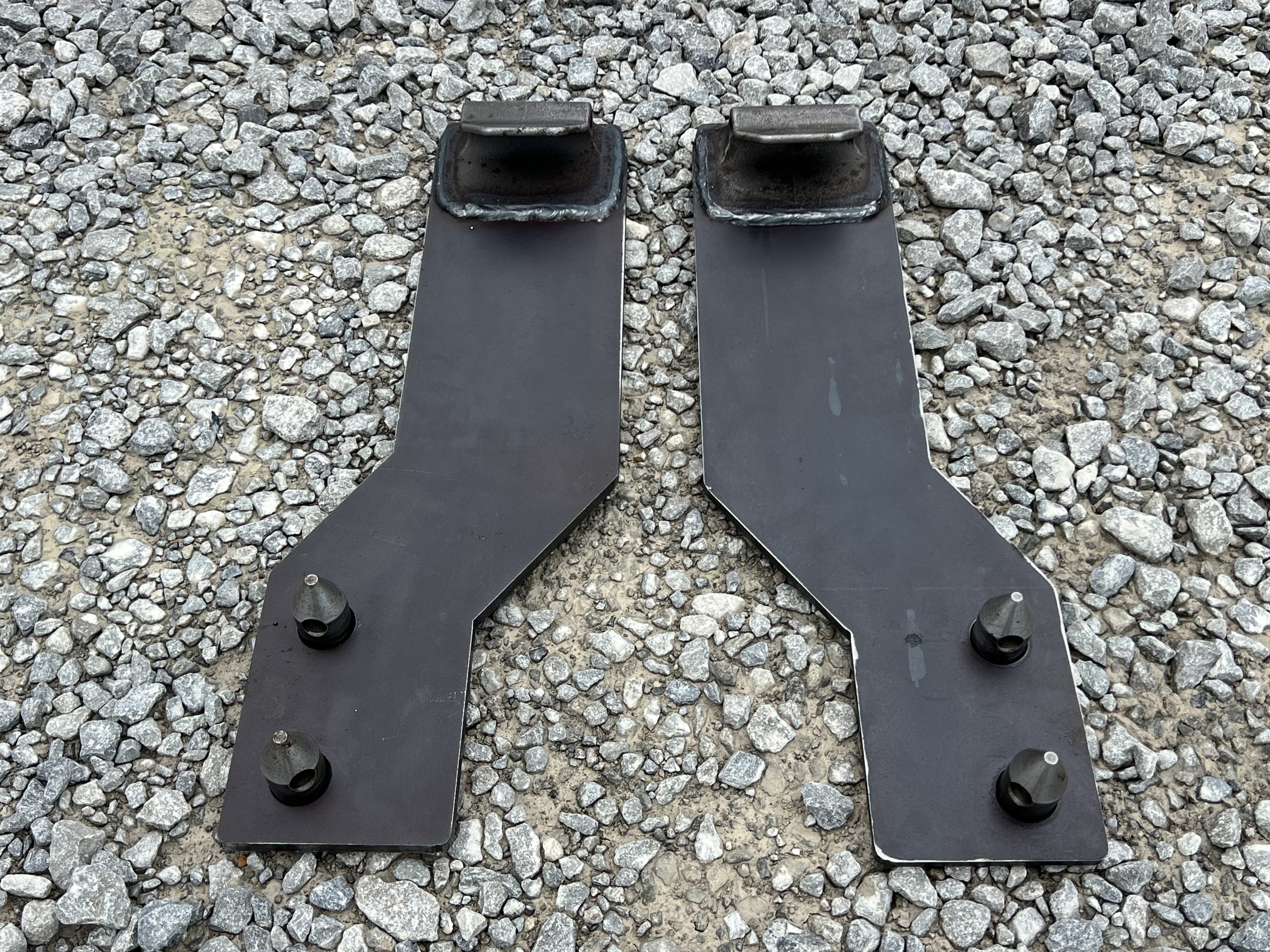 Pair Mounting Brackets Tractor Loader Quick Tach Weld On John Deere Steel USA - Image 5