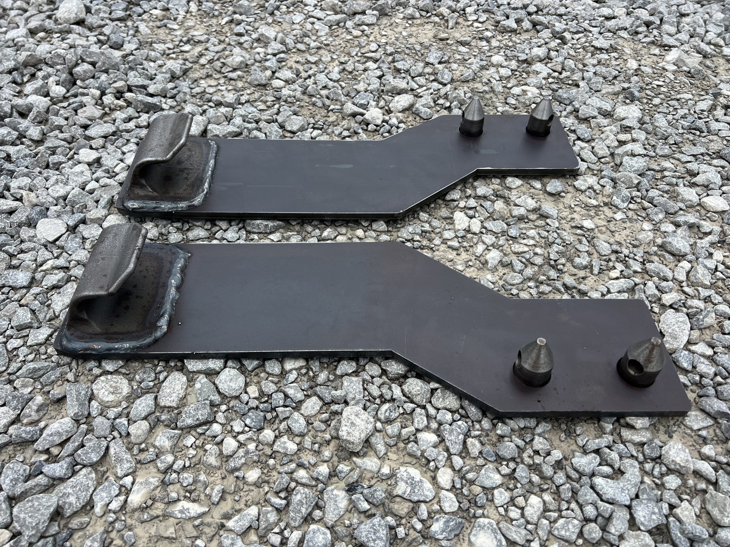 Pair Mounting Brackets Tractor Loader Quick Tach Weld On John Deere Steel USA - Image 7