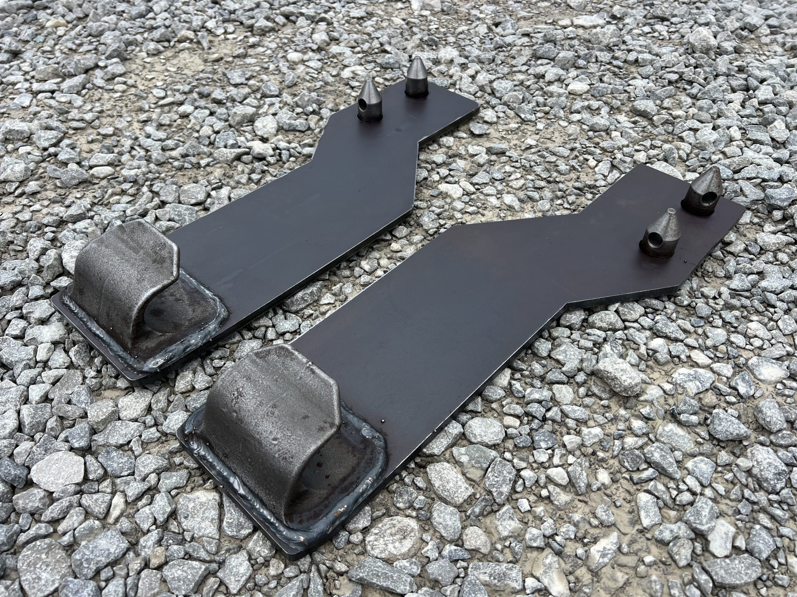 Pair Mounting Brackets Tractor Loader Quick Tach Weld On John Deere Steel USA - Image 8