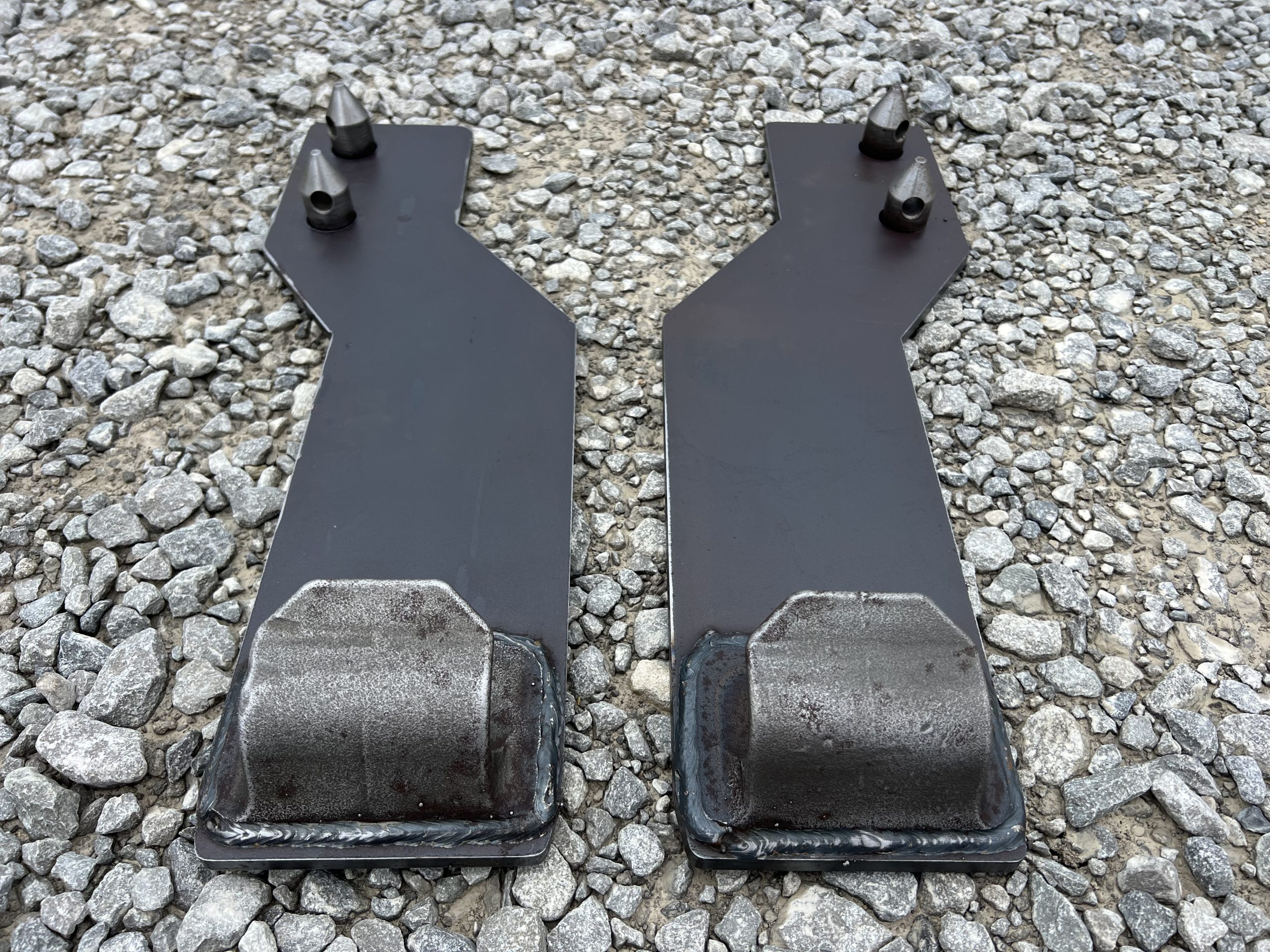 Pair Mounting Brackets Tractor Loader Quick Tach Weld On John Deere Steel USA - Image 9